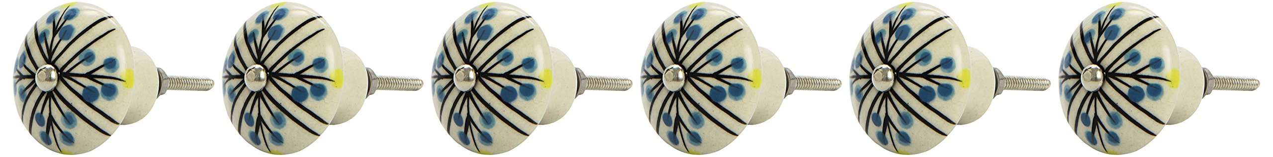 Bombay Duck SBA392X Fireworks Ceramic Door Knob (6 Units)