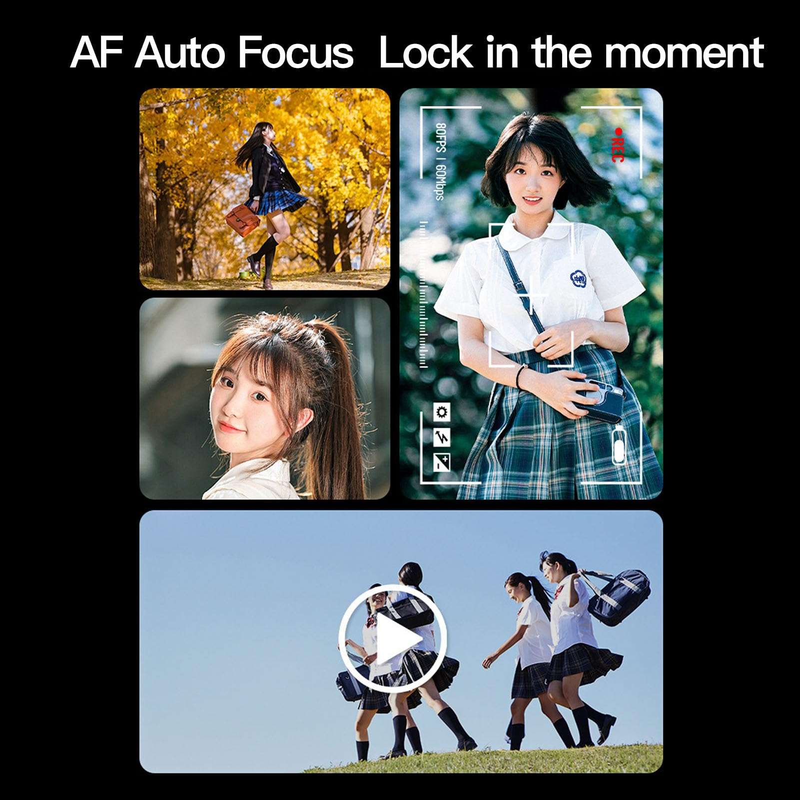 Digital Camera, 4K 50MP Autofocus Kids Camera with 16X Zoom, 2.8 Inch LCD Screen DSLR Camera with Fill Light 4