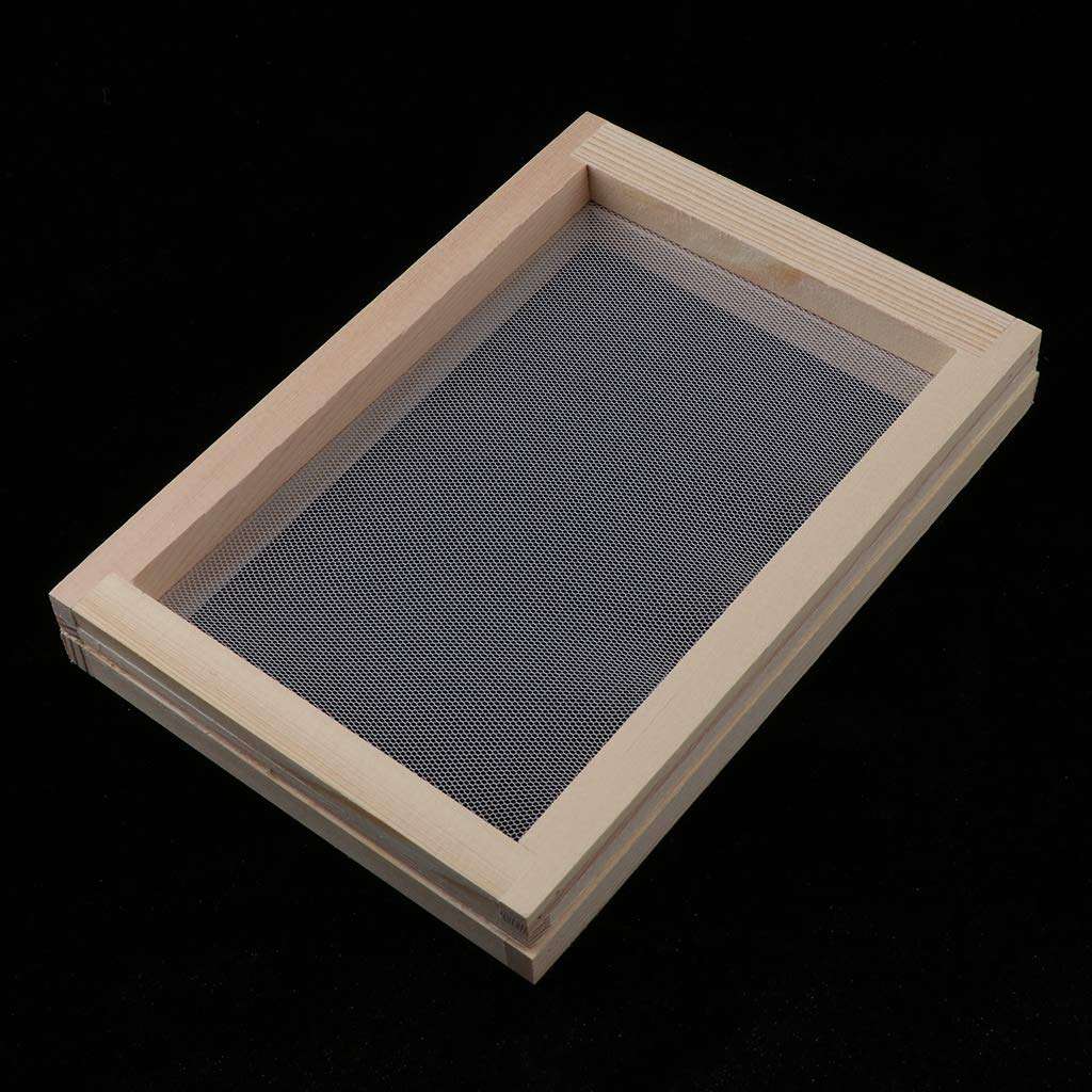 Wooden Paper Making Papermaking Mould Deckle Screen Printing Frame for DIY Paper Craft Tool Dried Flower Handcraft 2