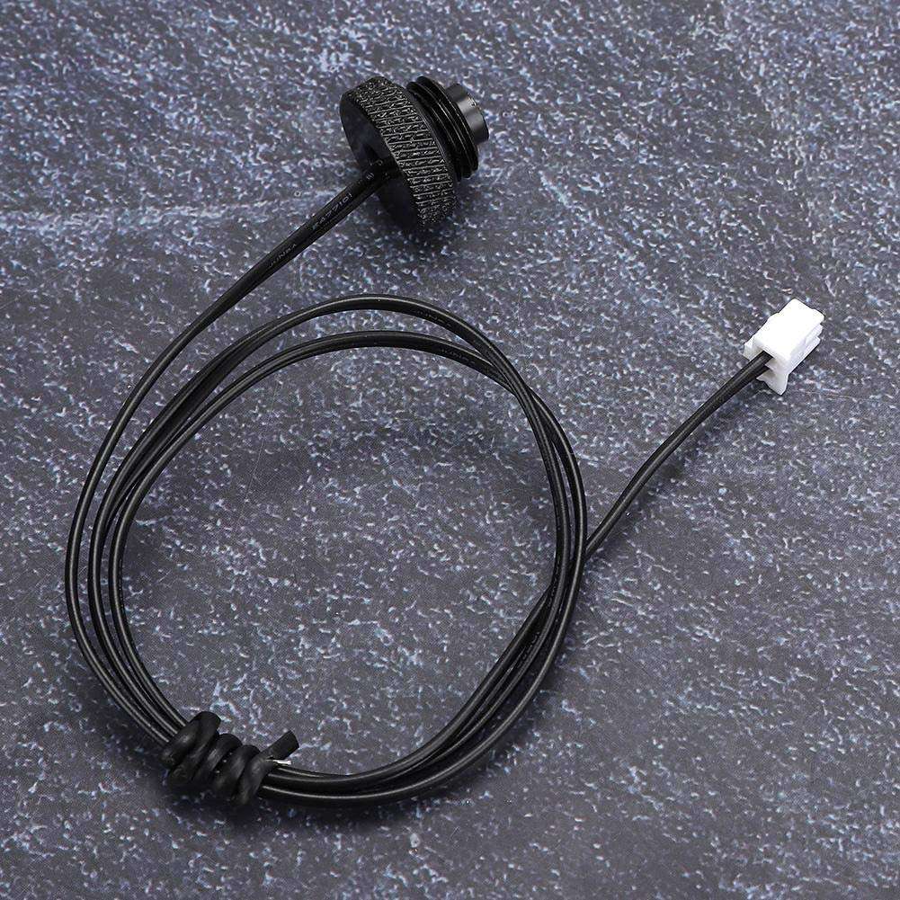 Durable Brass Waterproof XH2.54 Terminal Interface Computer Supplies, Temperature Sensor Plug, for Computers(Black) 5