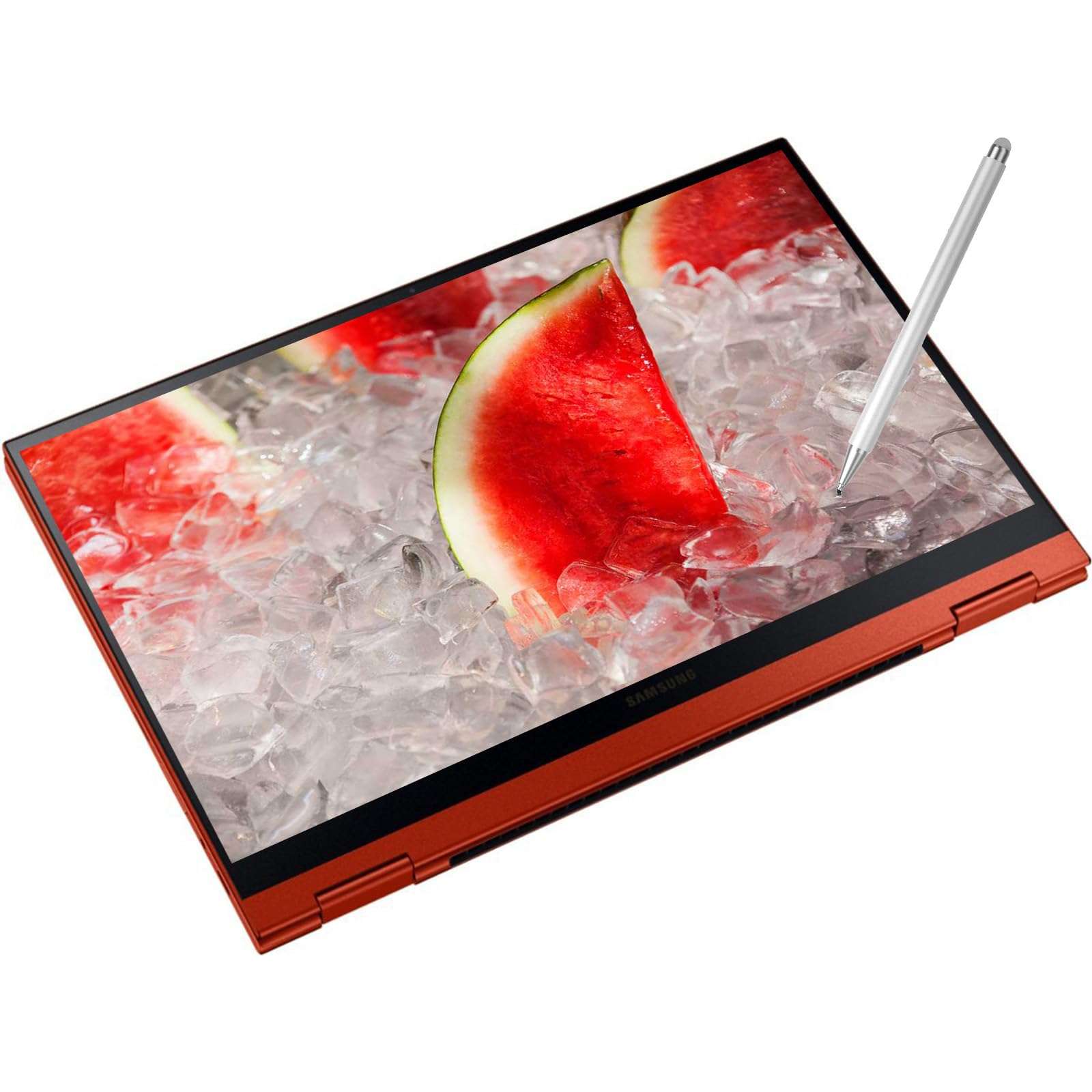 SAMSUNG Galaxy Chromebook Google Laptop Touchscreen Stylus Pen - 13.3 FHD QLED Display - i3-10110U - Backlit Keyboard - Wi-Fi 6 - USB C - Fingerprint (8GB RAM| 128GB Storage) 1