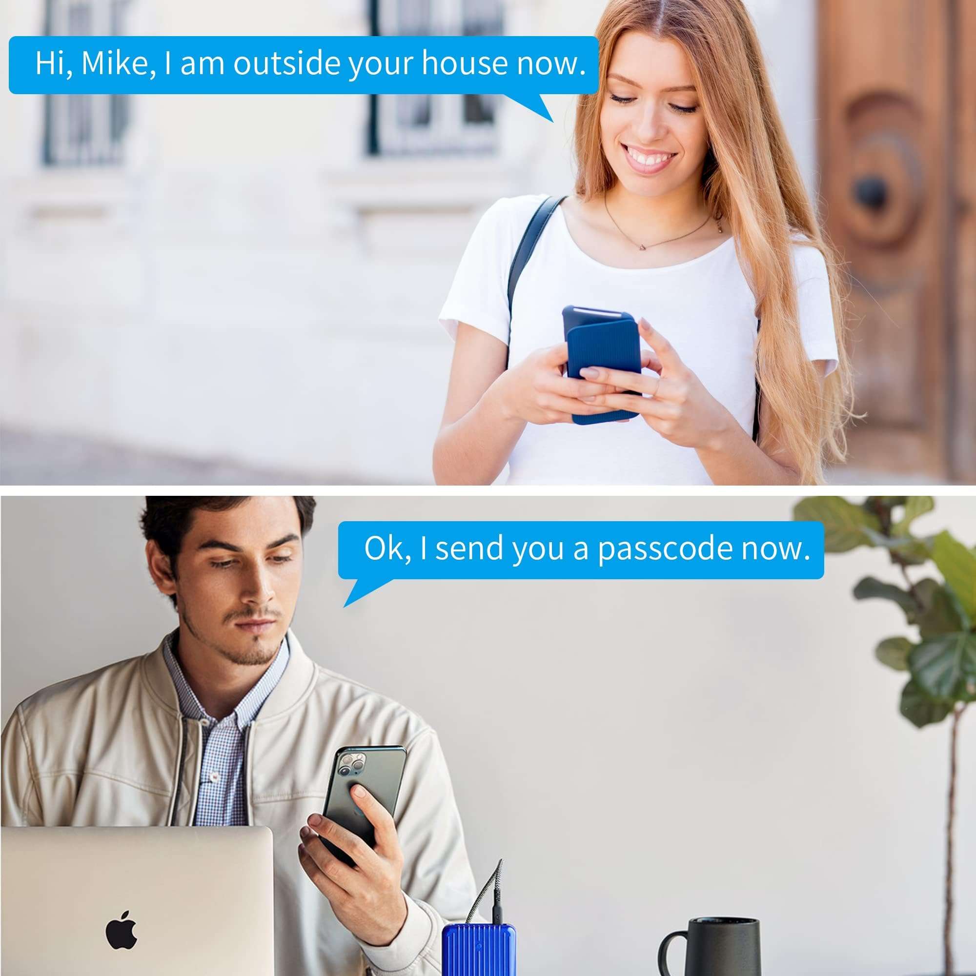 HARFO Keyless Entry Door Lock with Touchscreen OLED Display, Passcode Entry Office Home (Aged Bronze) 5