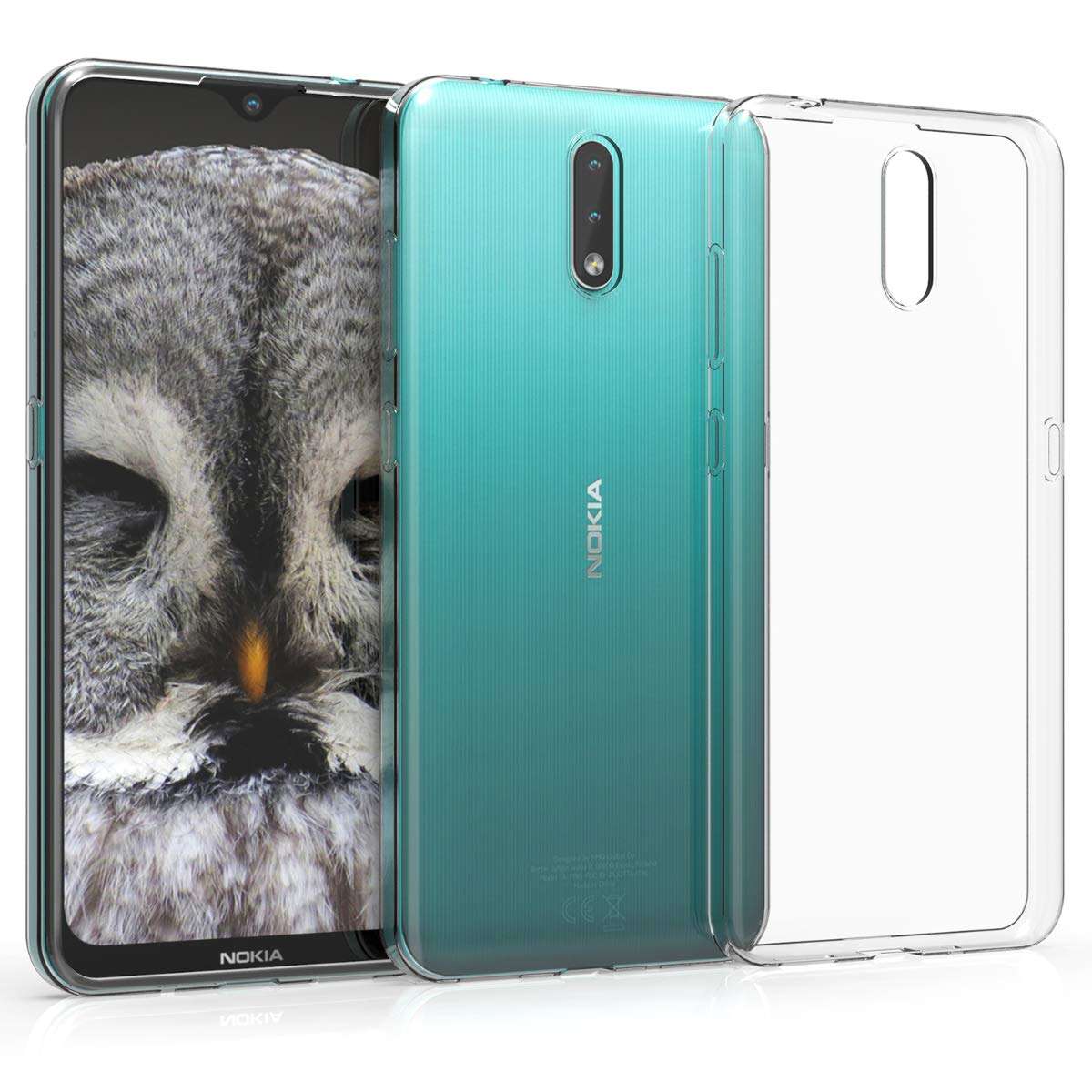 kwmobile Case Compatible with Nokia 2.3 - Clear Case Soft Slim Flexible Protective TPU Phone Cover - Transparent 5