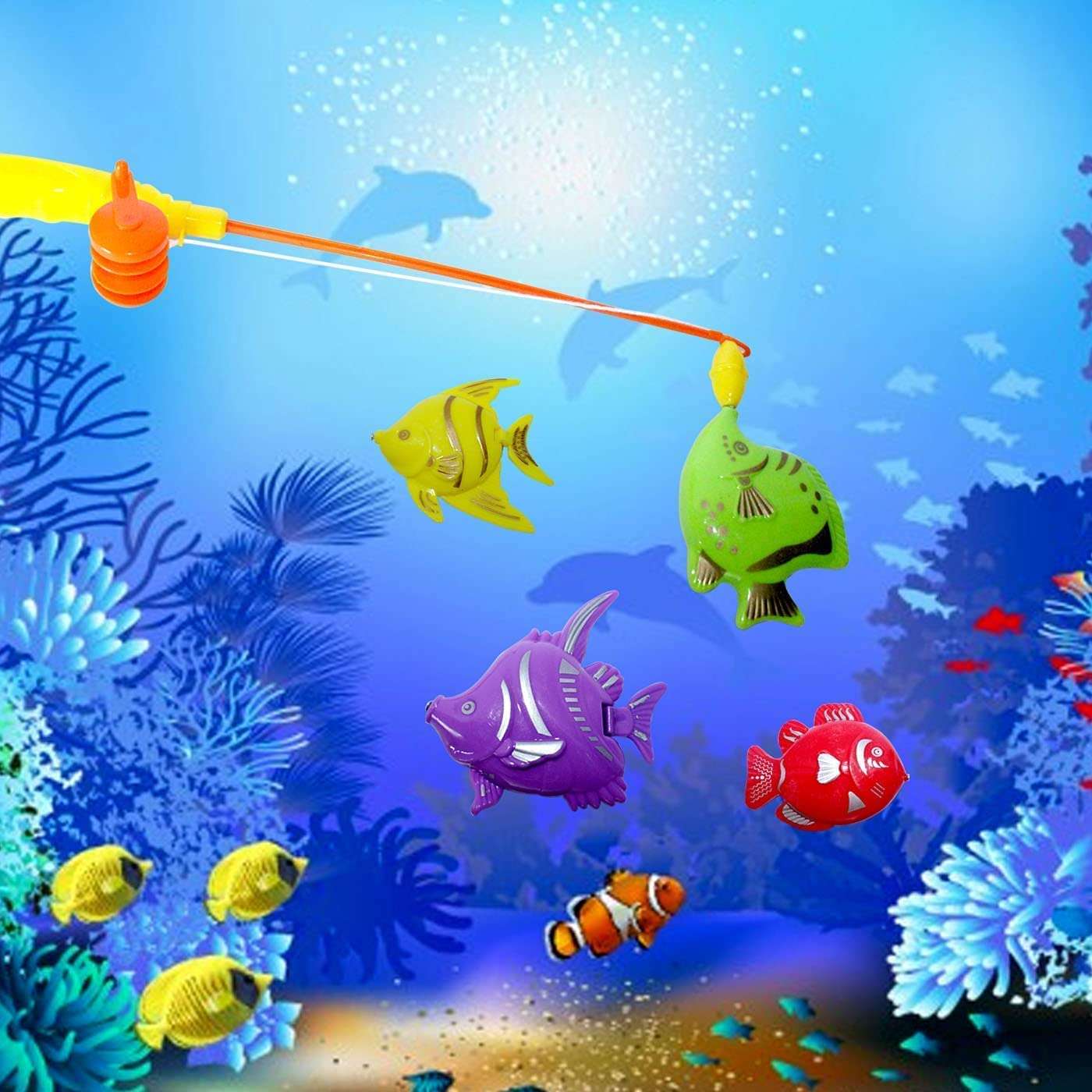 RAAYA Kids Diwali Gift Item Toys with Gift Packaging Box for Kids Gifting On Birthdays/Christmas Festival (Magnetic Fishing Game) 5