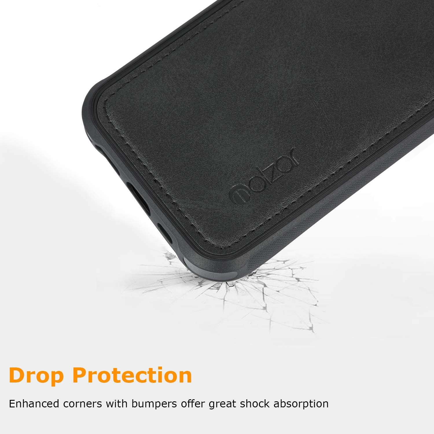 molzar MAG Series for iPhone Xs Max Case, Built-in Metal Plate for Magnetic Mount, Works with Qi-Certified Chargers, Compatible with iPhone Xs Max, Red 5