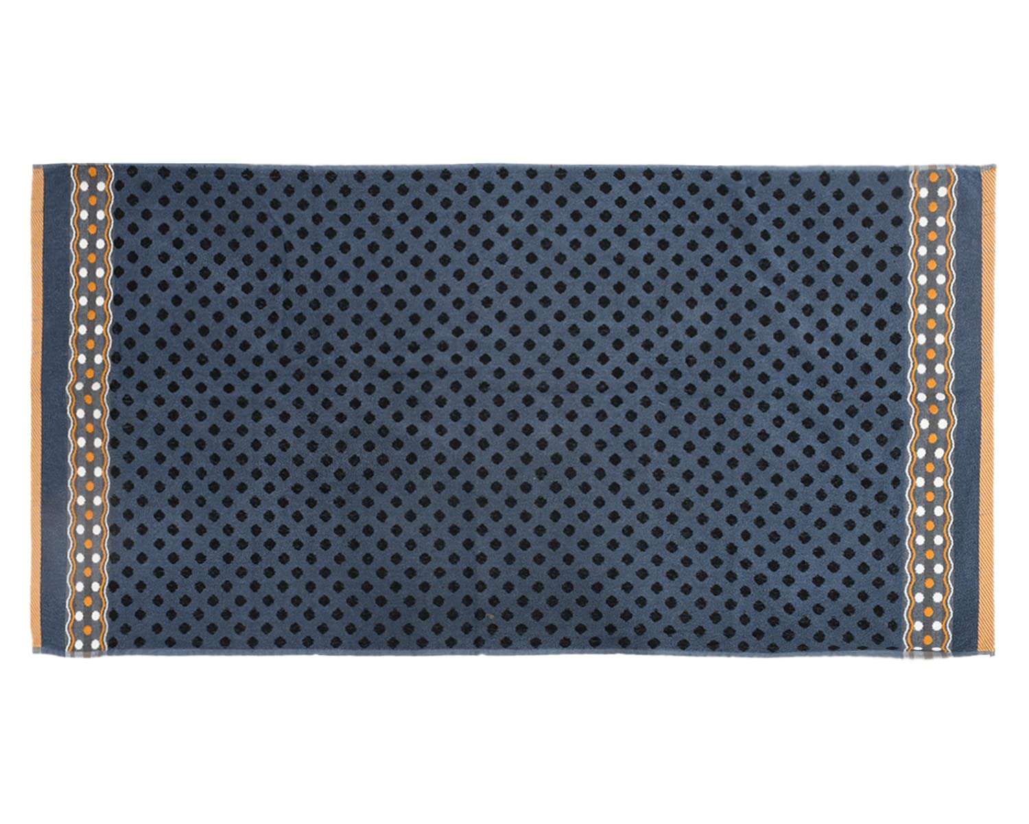 Heart Home Dot Printed Super Soft, Fluffy, and Absorbent Cotton Bath Towel, 30"x60" - Pack of 2 (Blue & Brown)-50HH01804 5