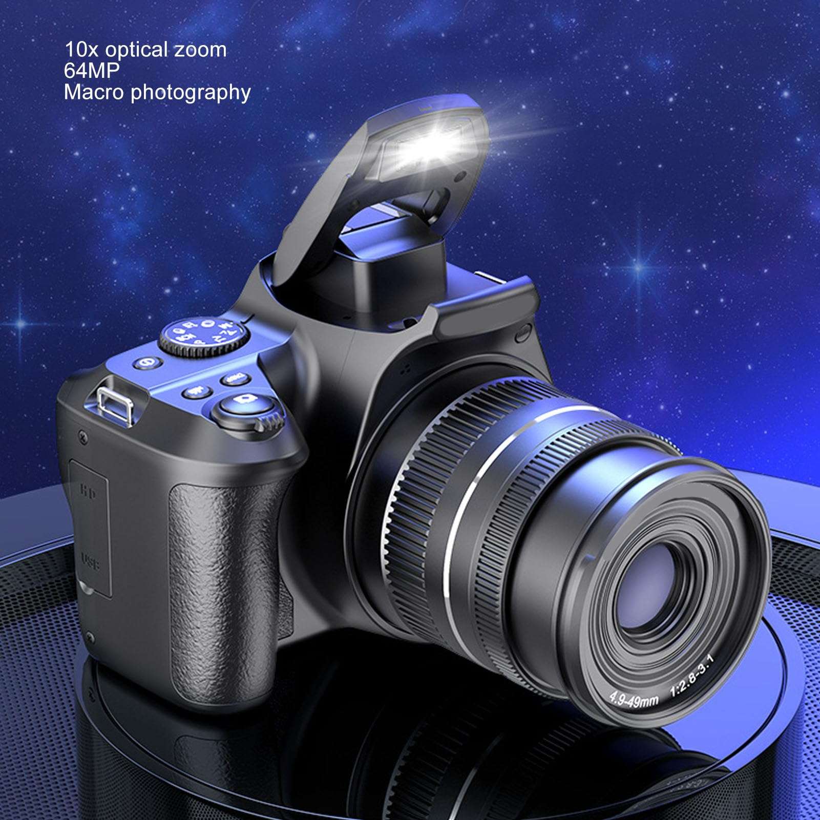 64MP Digital Camera, 4k Cameras for Photography, Vlogging Camera with 40X Zoom for Photography Video 5