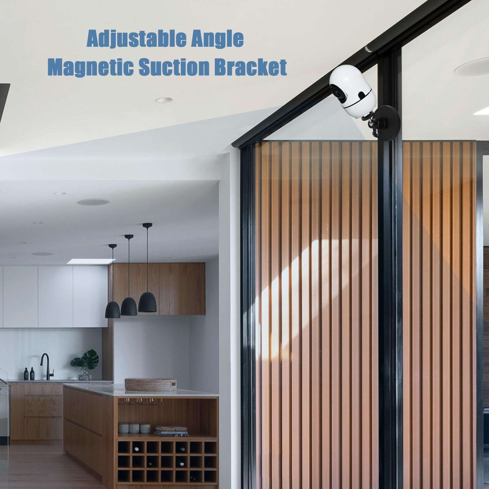 Baby Monitor Mount Compatible with HelloBaby HB65/HB40/HB6550/HB66/HB6339/HB6550 Pro, ANMEATE SM935E,Adjustable Baby Monitor Magnetic Holder with Perfect View,No Drilling Baby Camera Mount Stand 4