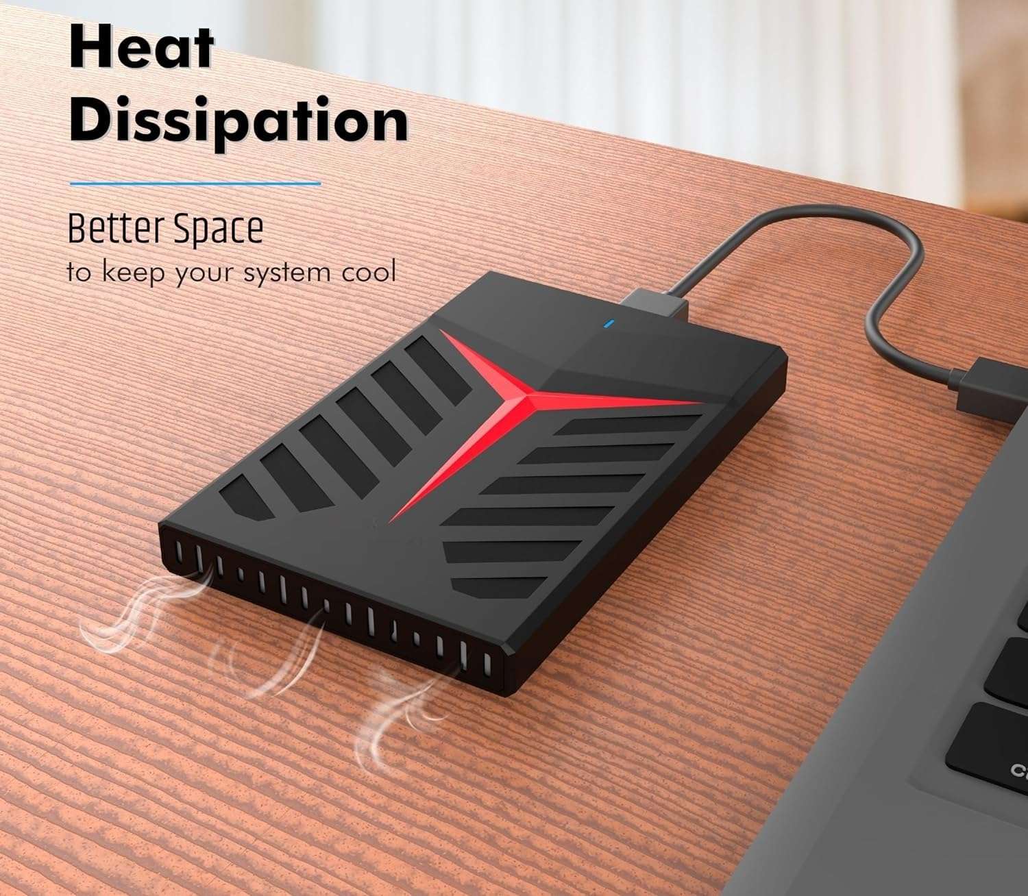 CARE CASE 1TB External HDD Portable HDD Speed, USB 3.0 for Windows and Mac os,2.5 inch, Compatible with Desktop, Laptop, Android Phones, high Speed Data transfers. 5