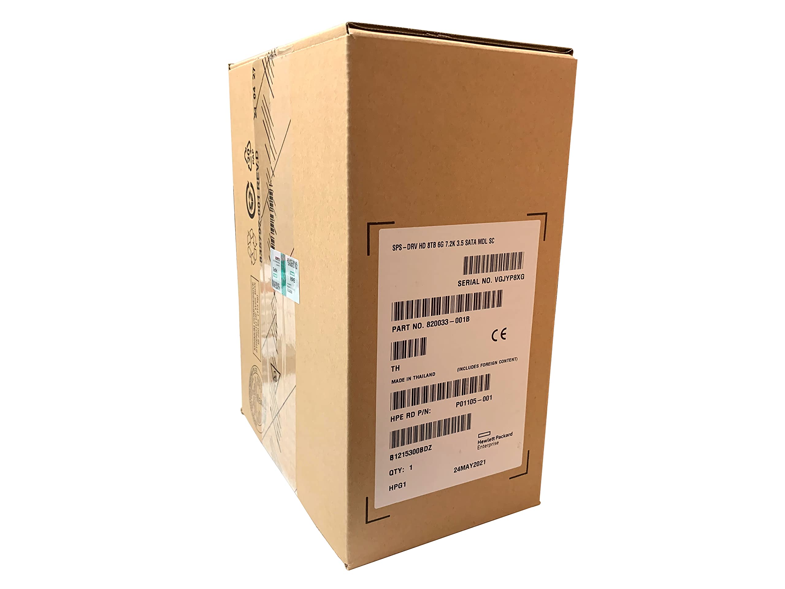 HP HPE 8TB SATA 6GB/S MB8000GFECR 819200-001 834030-002 834028-B21 834131-001 Seagate ST8000NM0055 819203-B21 820033-001 LFF 512e SC MDL Hard Disk Drive HDD