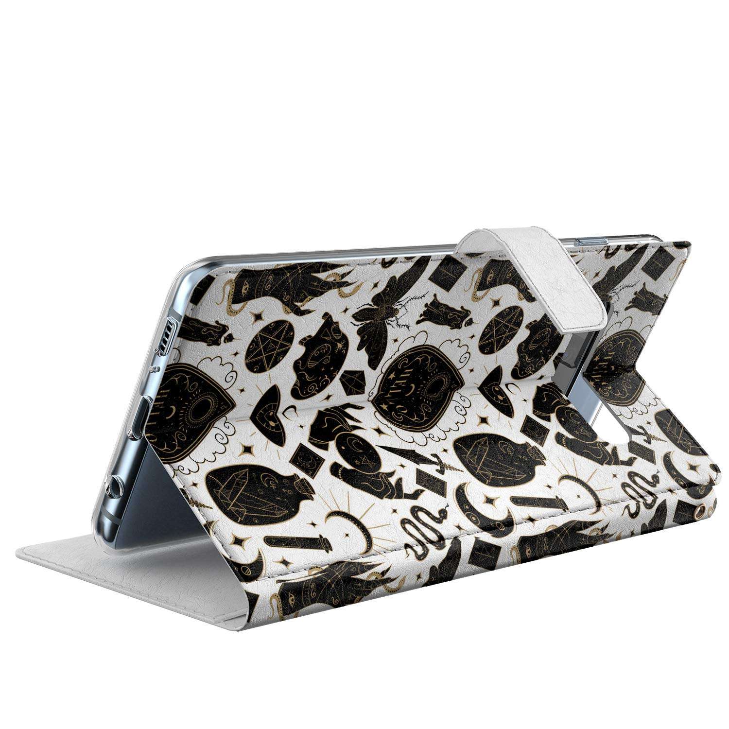 Lex Altern Wallet Case Compatible with Samsung Galaxy Note 20 Ultra 5G S20 S10 Plus S9 8 A71 A70 A50 A21 Occult Shockproof Cover Mystical PU Leather Cute Magnetic Witchcraft Slim Magic Ouija walh056 5