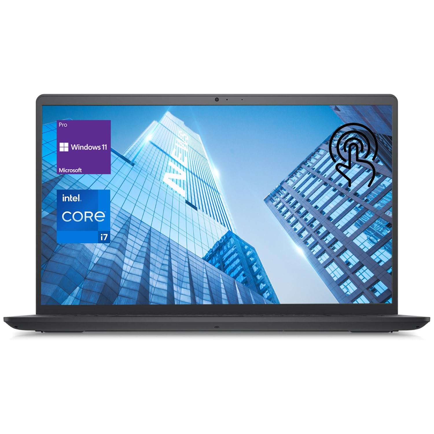 DELL Inspiron 3520 15.6" Touchscreen i7 Business Laptop, 15.6" FHD Touchscreen, Intel Core i7-1255U, 64GB RAM, 2TB SSD, SD Card Reader, Webcam, HDMI, Numeric Keypad, Wi-Fi, Windows 11 Pro, Black 1