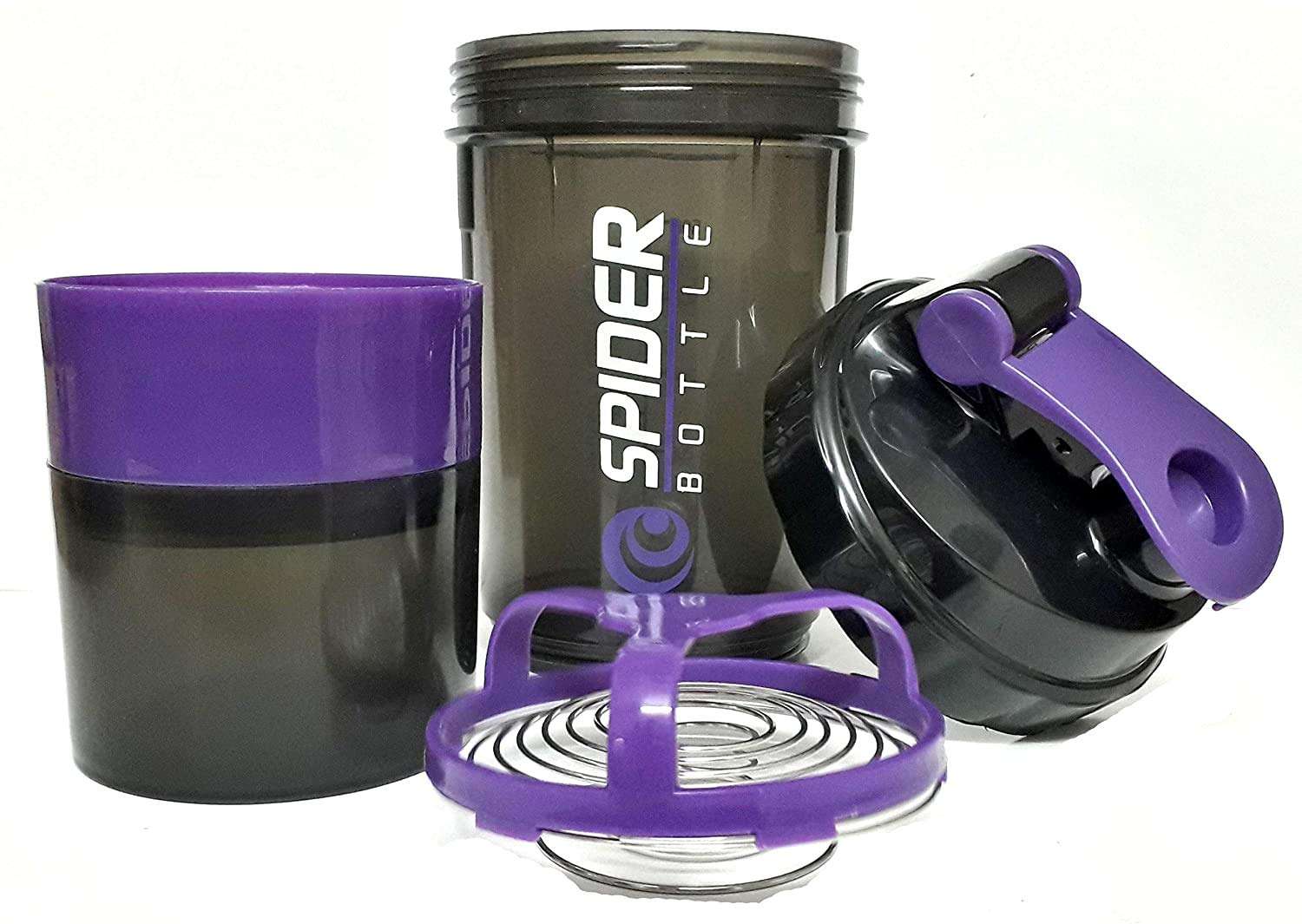 DOVEAZ Spider Shaker | Spider Protein Shaker | Spider Shaker Bottle | Gym Shaker | Cyclone Shaker | Protein Shaker | Gym Protein Shaker | Gym Bottle | Bpa Free Shaker | Shaker 500ml (Purple)