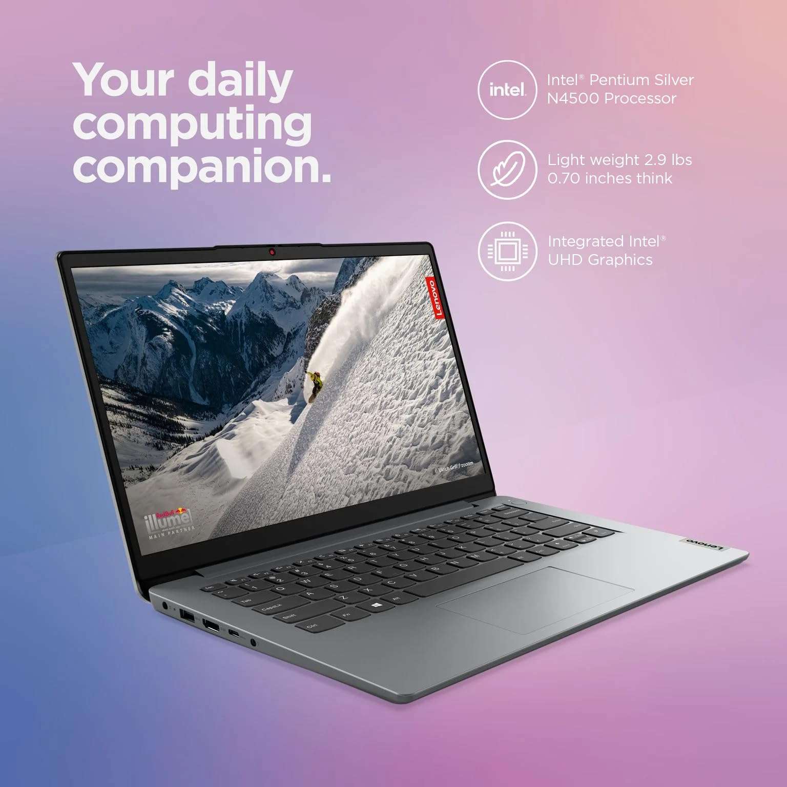 Lenovo IdeaPad 3 15.6" FHD Screen Laptop Computer, Quad-Core AMD Ryzen 5 3500U Up to 3.7GHz (Beats i7-8550U), 12GB DDR4 RAM, 256GB NVMe SSD, Webcam, WiFi, HDMI, Windows 10 + Marxsol Cables 6