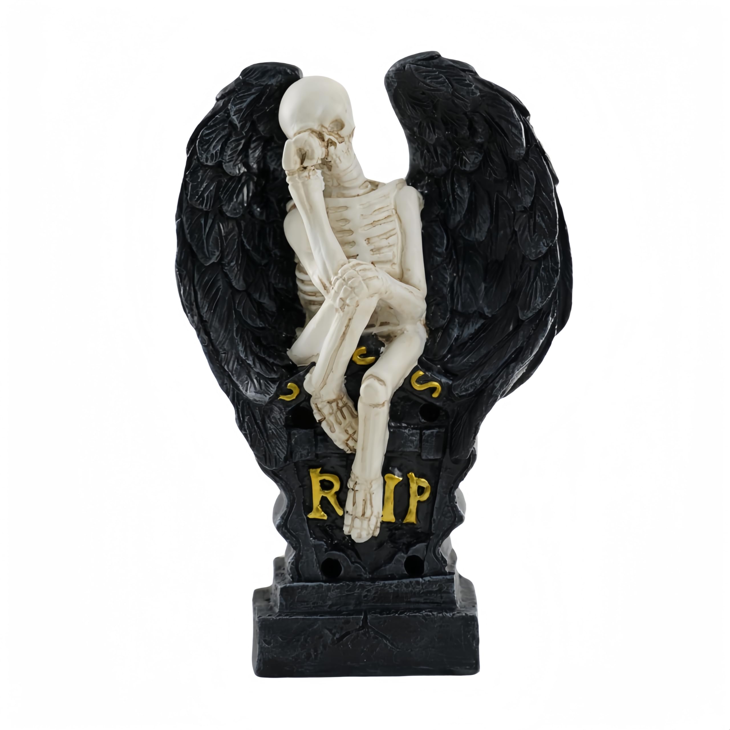 QZVANLON Halloween Decoration Solar Garden Statue Skeleton Spooky Hands Mummy Pumpkin Outdoor Figurines Lighted Lawn Yard Patio Porch Ornament Gift