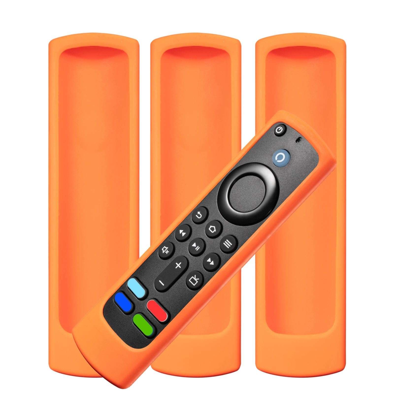 Silicone Cover for Alexa Voice Remote (2nd & 3rd Gen), Shockproof Protection Compatible with Insignia, Pioneer, Firestick 4K, Toshiba Cube, Stick Lite, Omni Series (3 Pack) 1