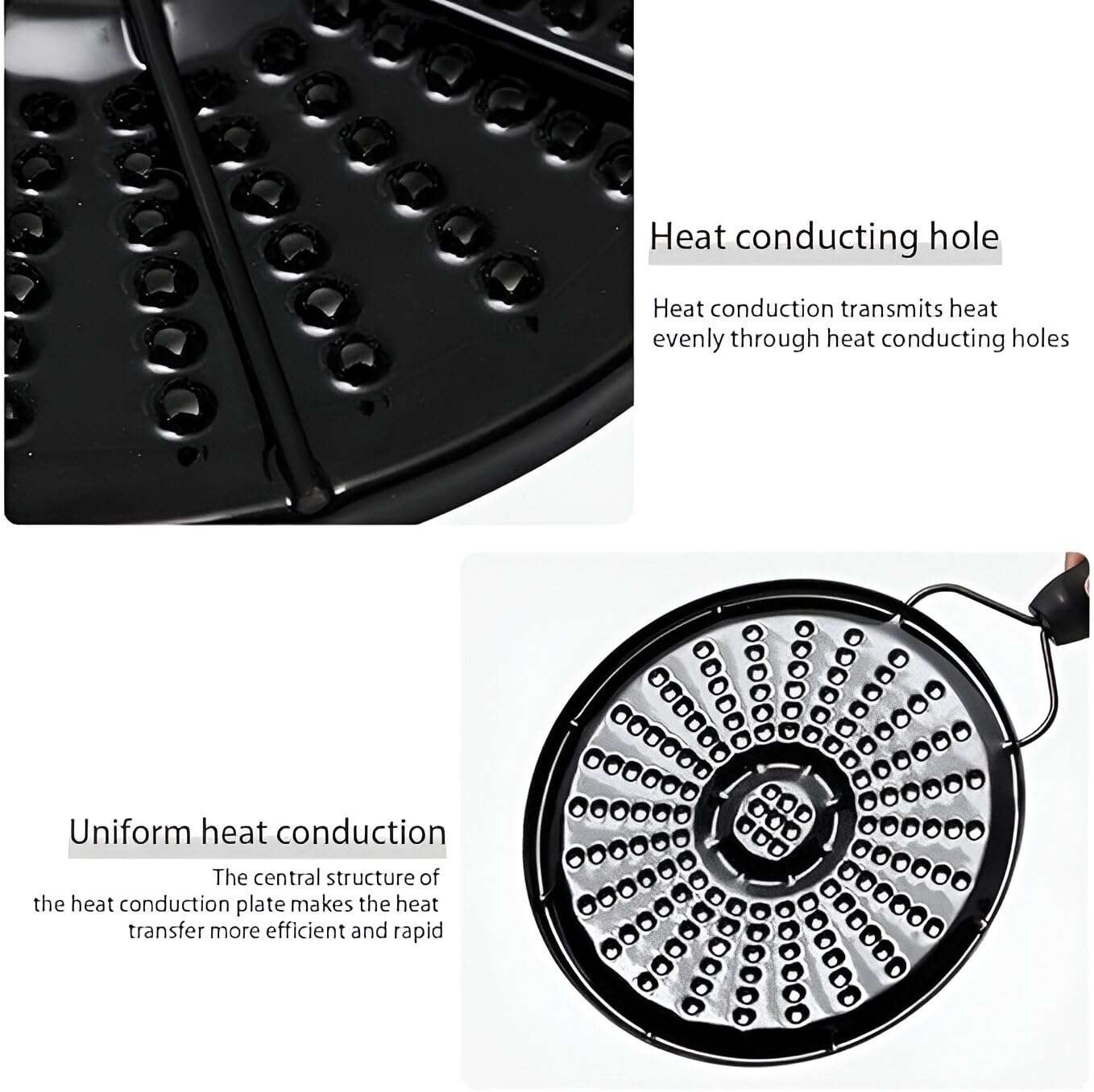 Stainless Steel Heat Induction Diffuser Plate for Gas Stove – BBQ & Simmer Plate, Cast Iron Heat Spreader, Milk & Coffee Heating Diffuser, Universal Cooker Adapter 5