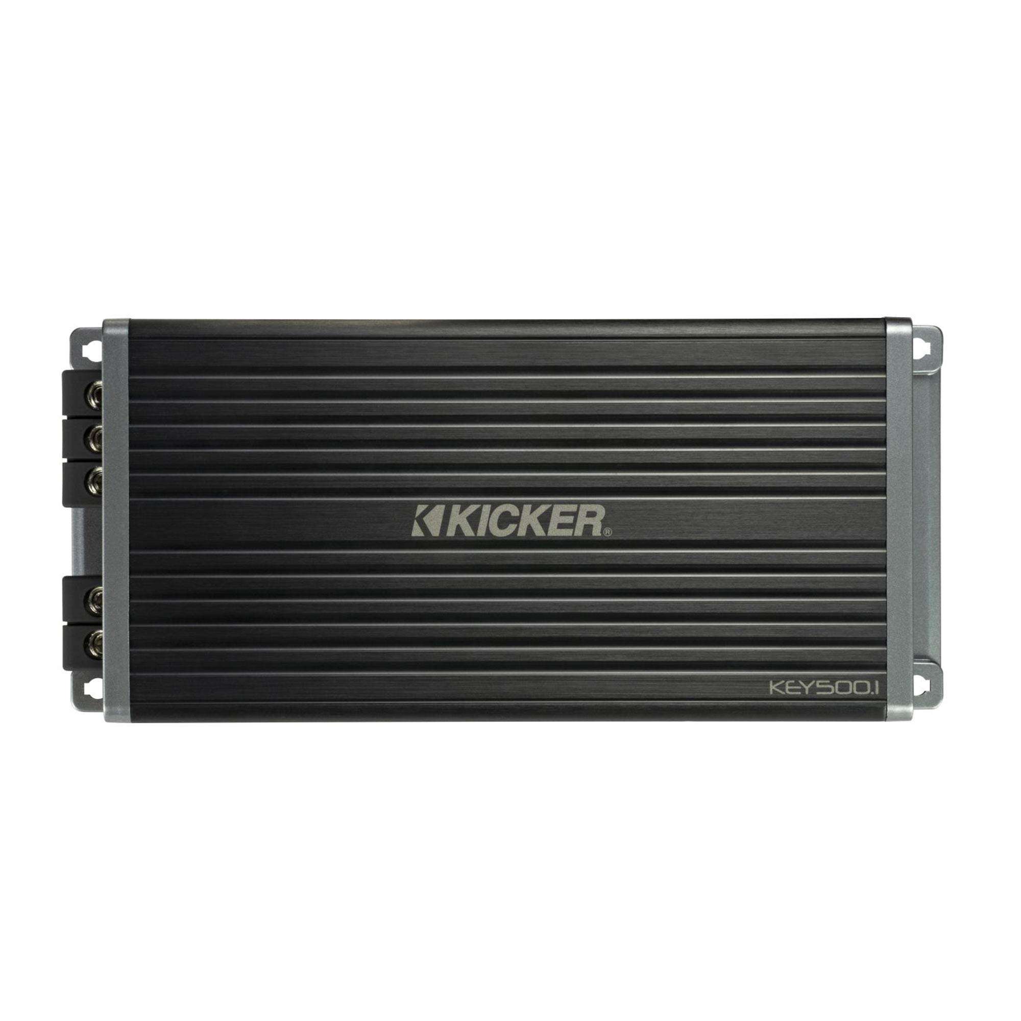 Kicker (2) 48CWRT122 CompRT 12" Subwoofer, DVC, 2-ohm w/ 47Key5001 Amp & Speaker Wire Bundle 3