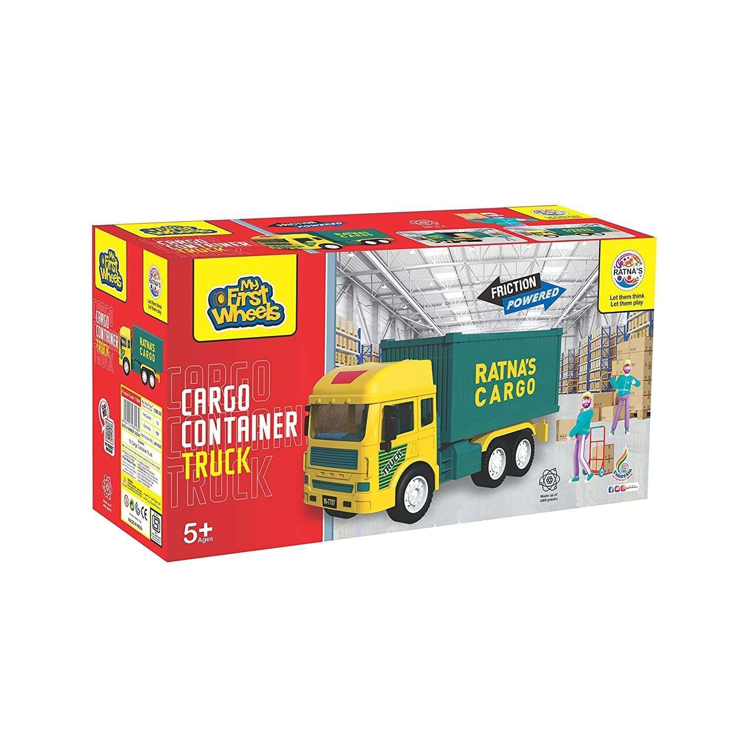 RAMPKD Cargo Container Truck Ratnas Cargo (Multicolor, Pack of: 1) 4