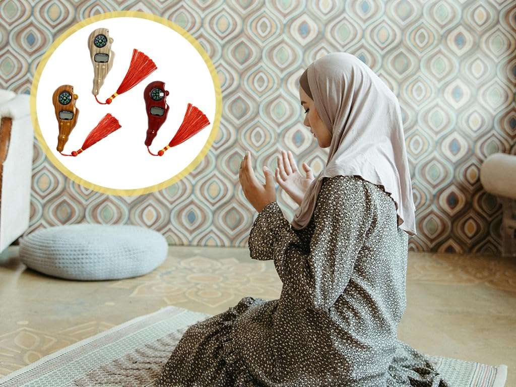 Abiyou 3PCS Digital Beads Counter, Buddha Beads Counter, Prayer Beads Counter, Digital Finger Counter, Digital-Tasbih Counter with Compass and Light, for Meditation, Relaxation, Muslim Prayer 6