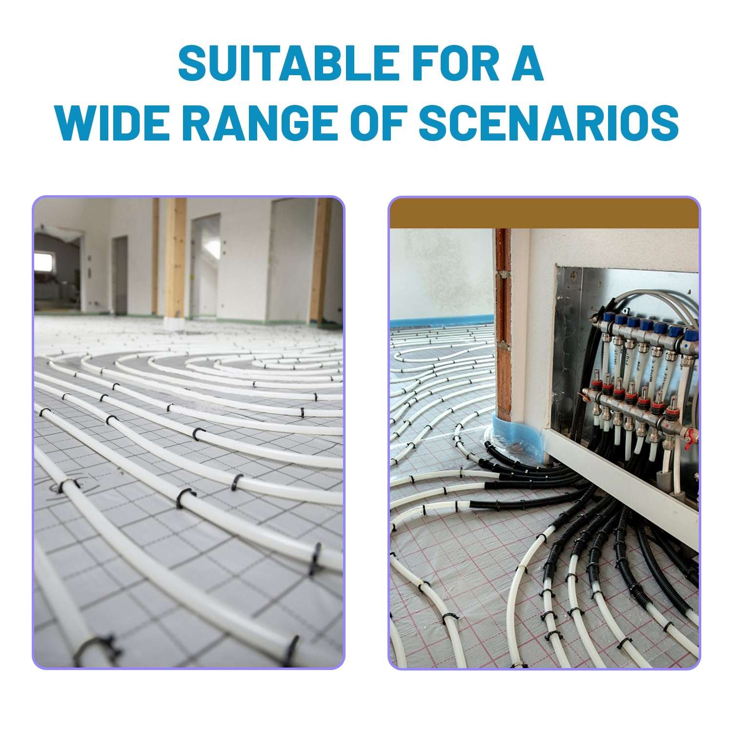 MOOFI Foamboard PEX Stapler, Stand Up Manual Stapler for Wood and Foam Board, 1-1/2″ Staples for 1″ and 2″ Foamboard,1100 Pcs Foamboard Staples 5