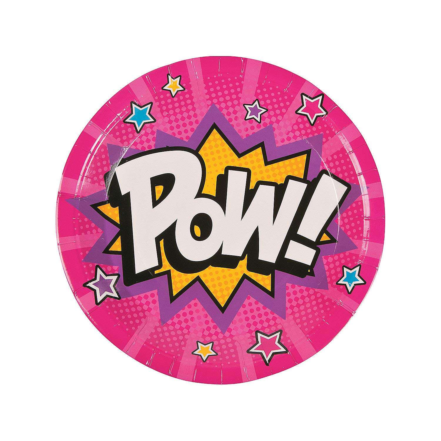 Superhero Girl Themed Dinner Plates - 9", (8 Pcs.) - Perfect for Birthday Parties, Durable & Colorful Tableware 1