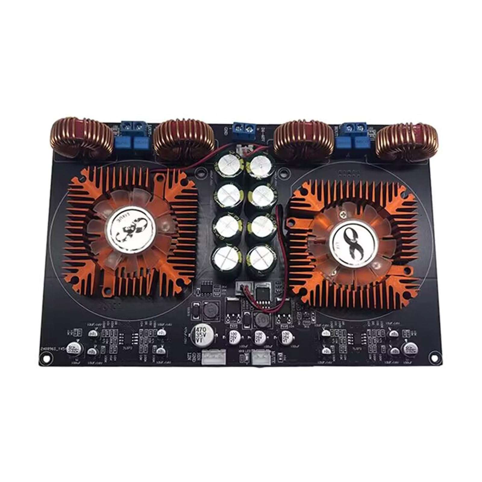 Haoyull Digital Class-D Amplifier Board 600W+600W TPA3255 2.0 annel Fan Cooled for ophiles Home Theater High End Sound 1
