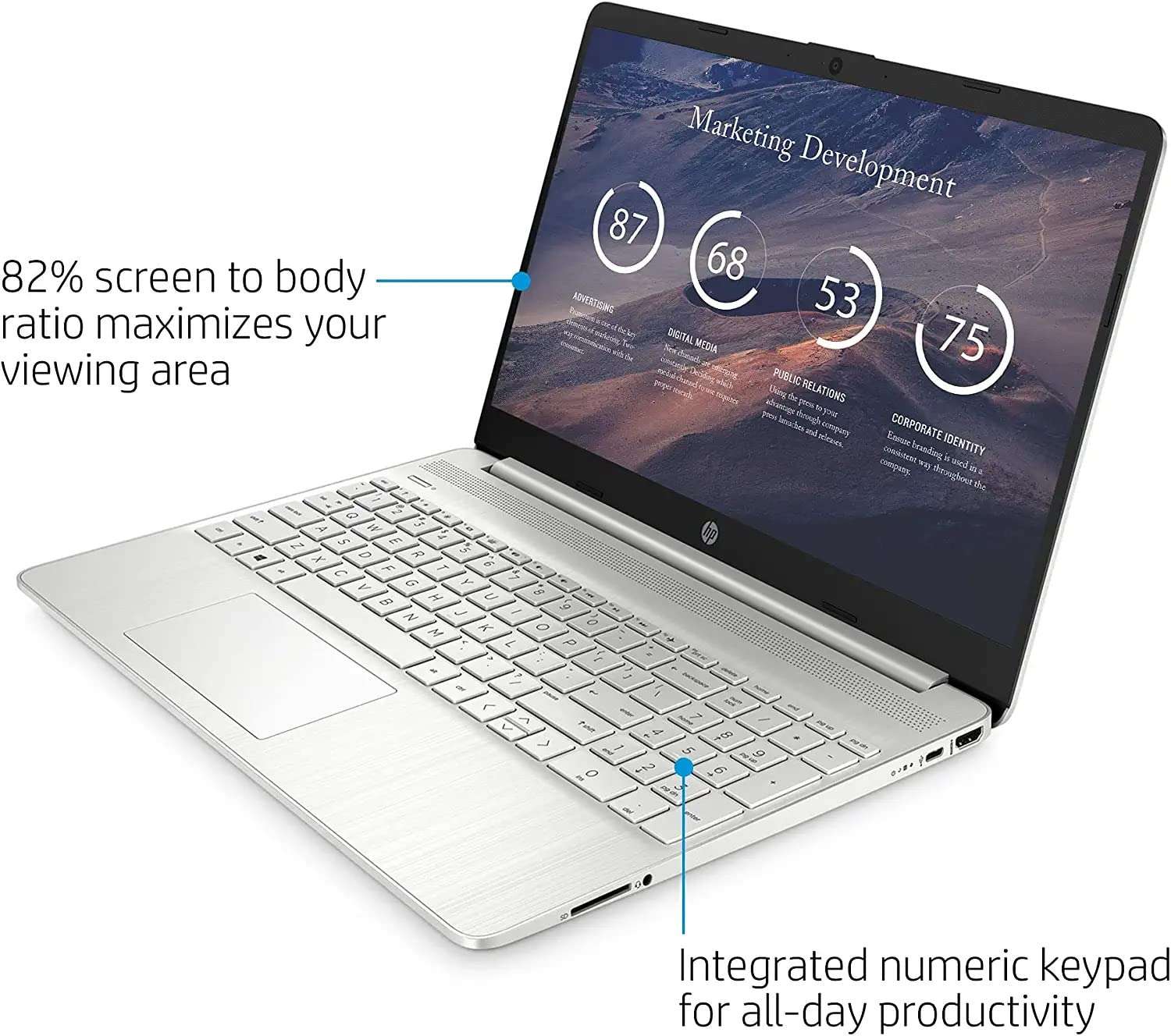 HP 2022 Newest 15.6 Inch FHD Laptop, 6-core AMD Ryzen 9 7900X (Beat i7-11370H),Windows 11 Home, 16GB DDR4 RAM, 512GB PCIe SSD, Wi-Fi 5, Bluetooth, Silver, Cefesfy Webcam Accessory 2