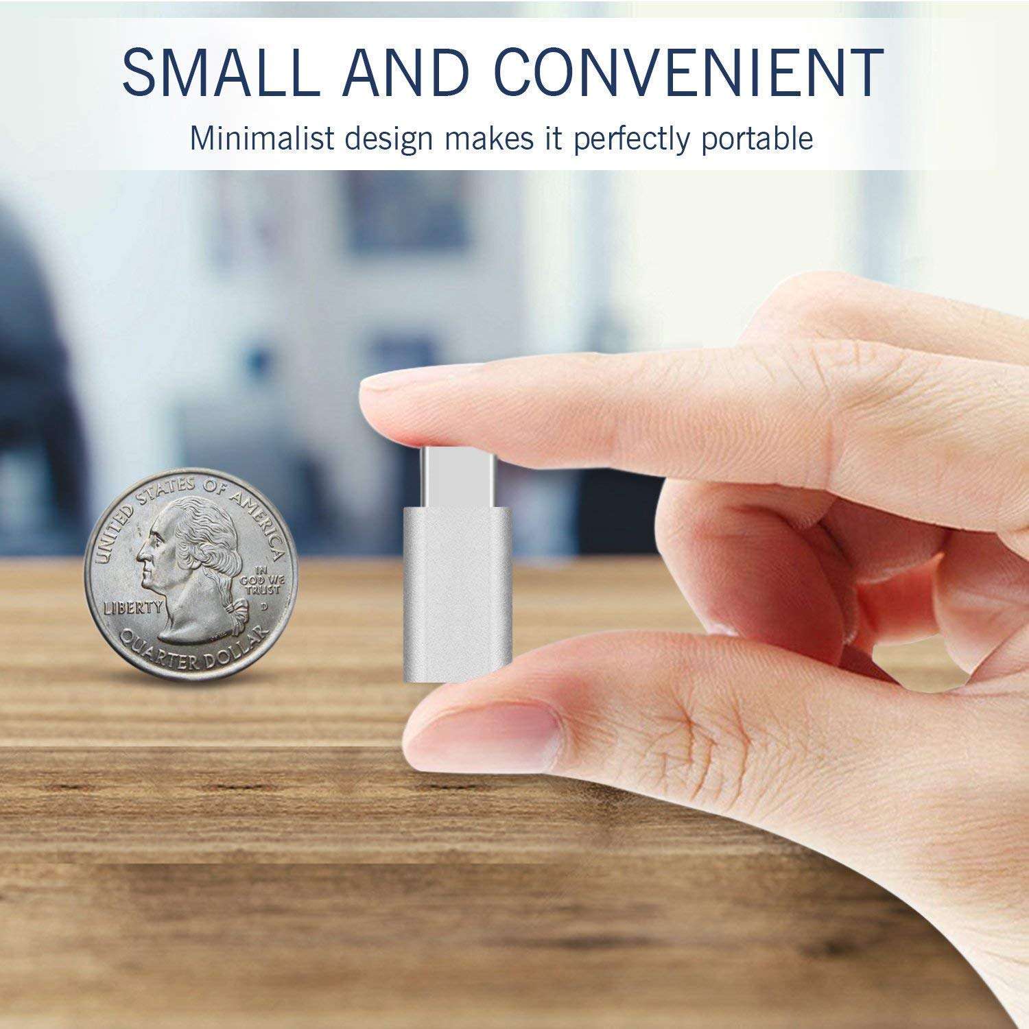 Type-C To Micro USB Adapter for Google Pixel XL Micro USB to USB Type C (USB 3.1) Adapter Original Adapter | USB Data Charging Adapter | Type-C to Micro USB Charger Adapter USB 3.1 | Portable Charging & Hi-speed USB 3.1 Type C Male to Micro USB Female Converter Connector Adapter | USB Type-C To Micro USB Adapter| High Speed Charging Adapter Convertor Connector 5