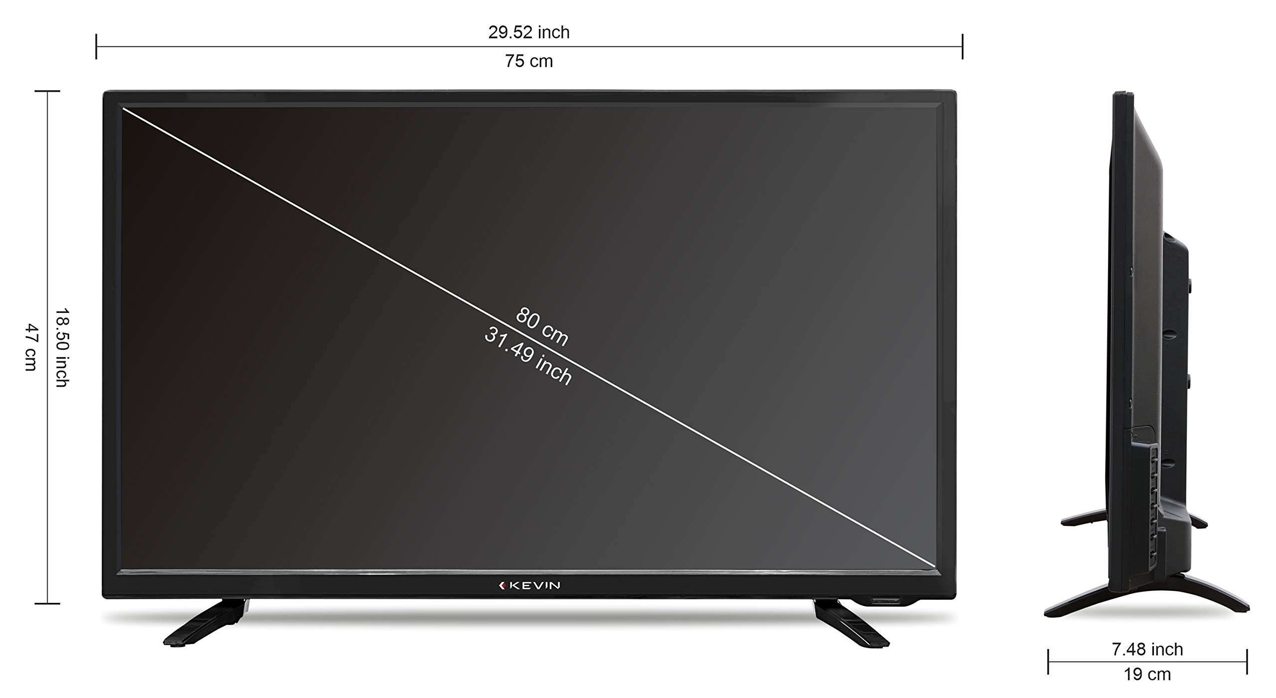Kevin 80 cm (32 Inches) HD Ready Smart LED TV KN32A (Black) (2021 Model) | With Alexa Built-in 6