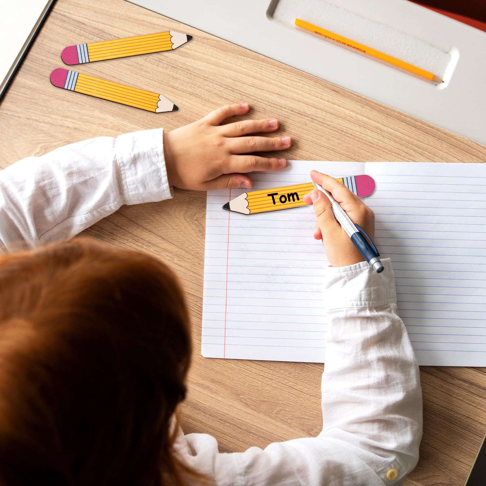 Whaline 101Pcs Back to School Pencil Flip Name Sticks with Carton Talking Flip Name Sticks Teacher Student Grouping Tally for Educational and Learning Classroom Supplies 6