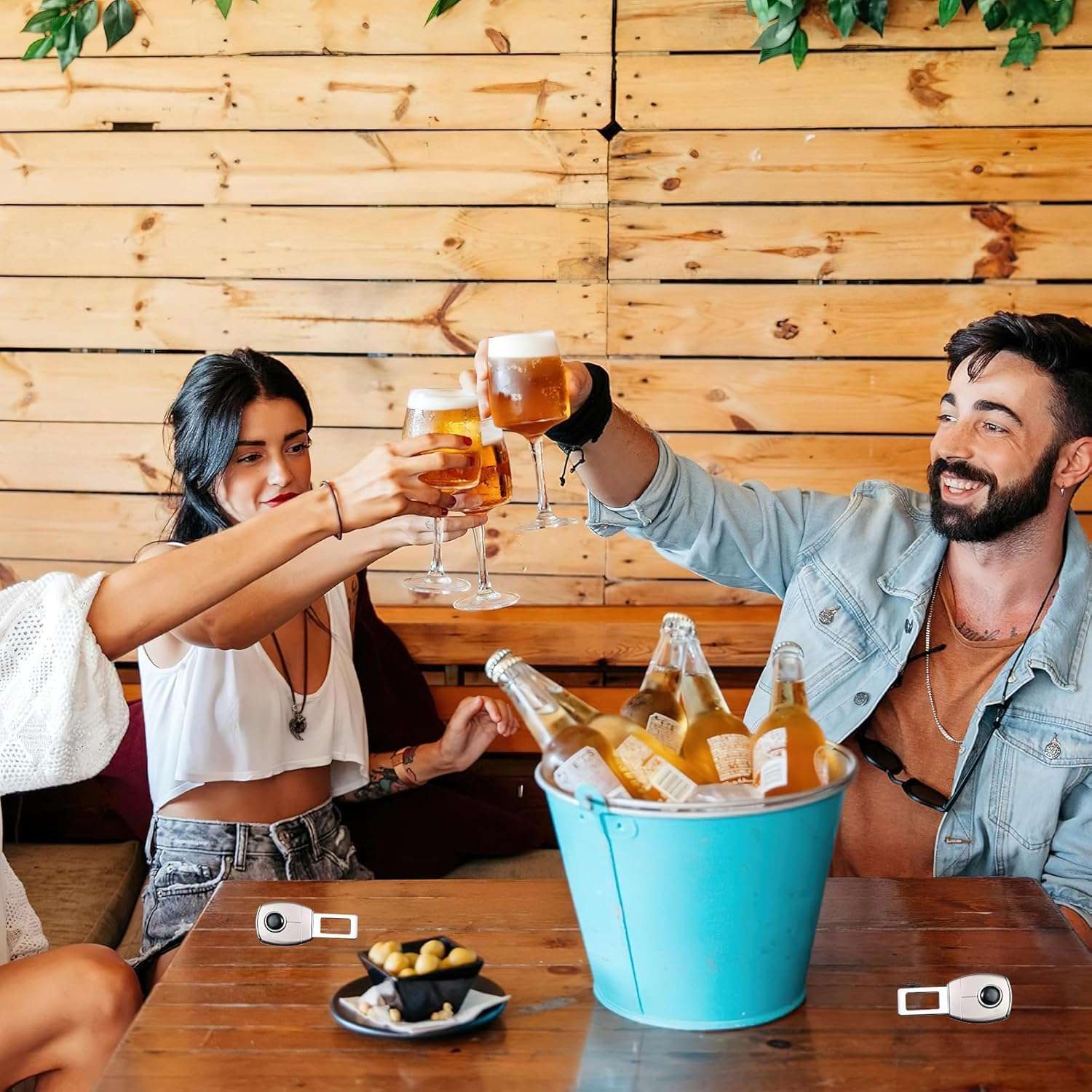 Set of 2 Manual Metal Bottle Openers for Beer & Soda | ABS Grip Coated Bar Tool | Durable Beverage Cap Opener for Home, Kitchen & Outdoor Use 5