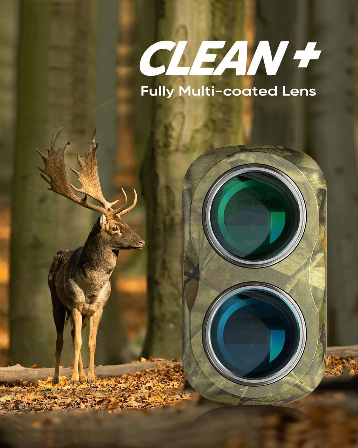 Wosports Hunting Range Finder, Archery Rangefinder for Bow Hunting with Flagpole Lock - Ranging - Speed and Scan 5