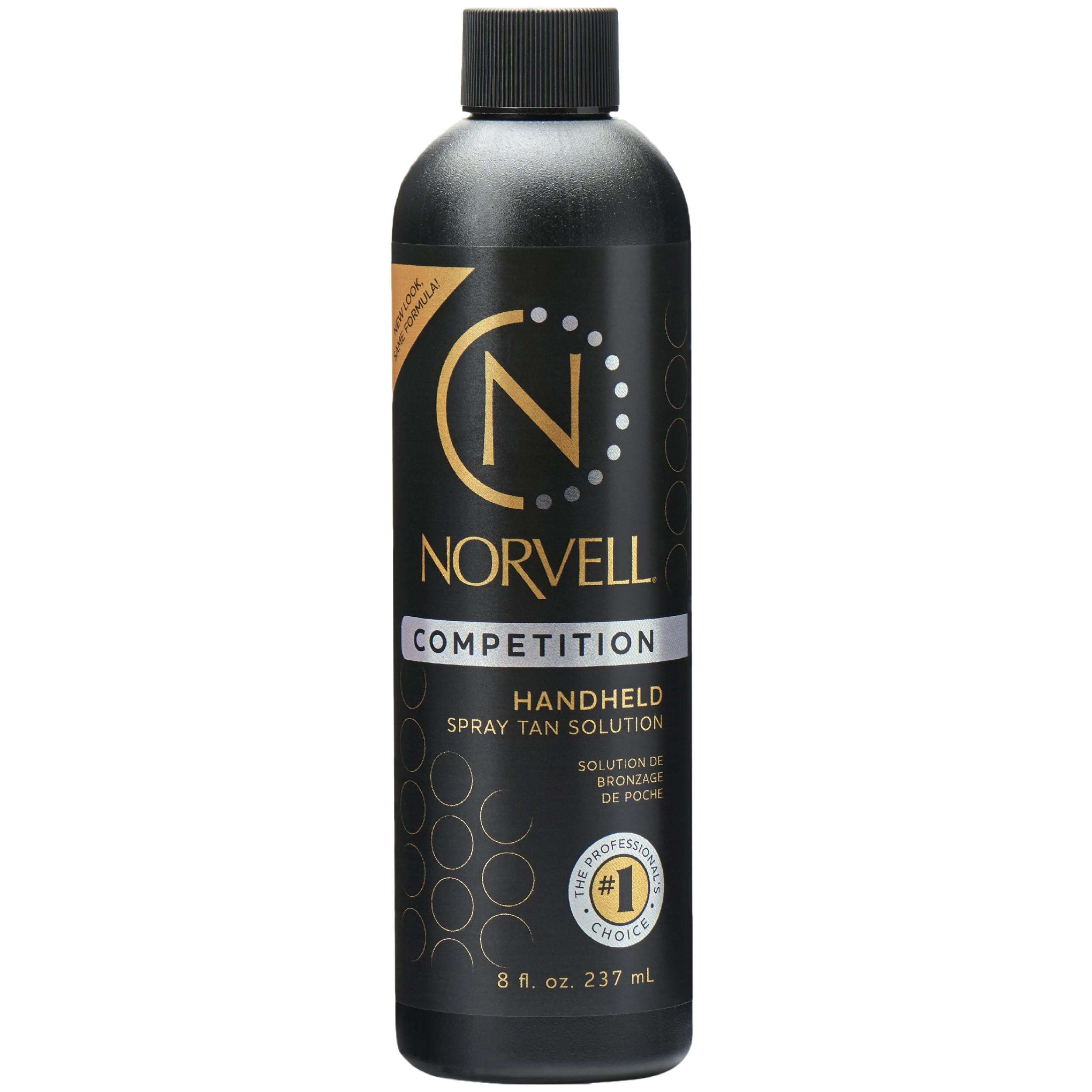 Norvell Premium Professional Sunless Tanning Spray Tan Solution - Competition Tan, 8 fl.oz., Streak Free, Fast Drying, Long Lasting Sunless Color