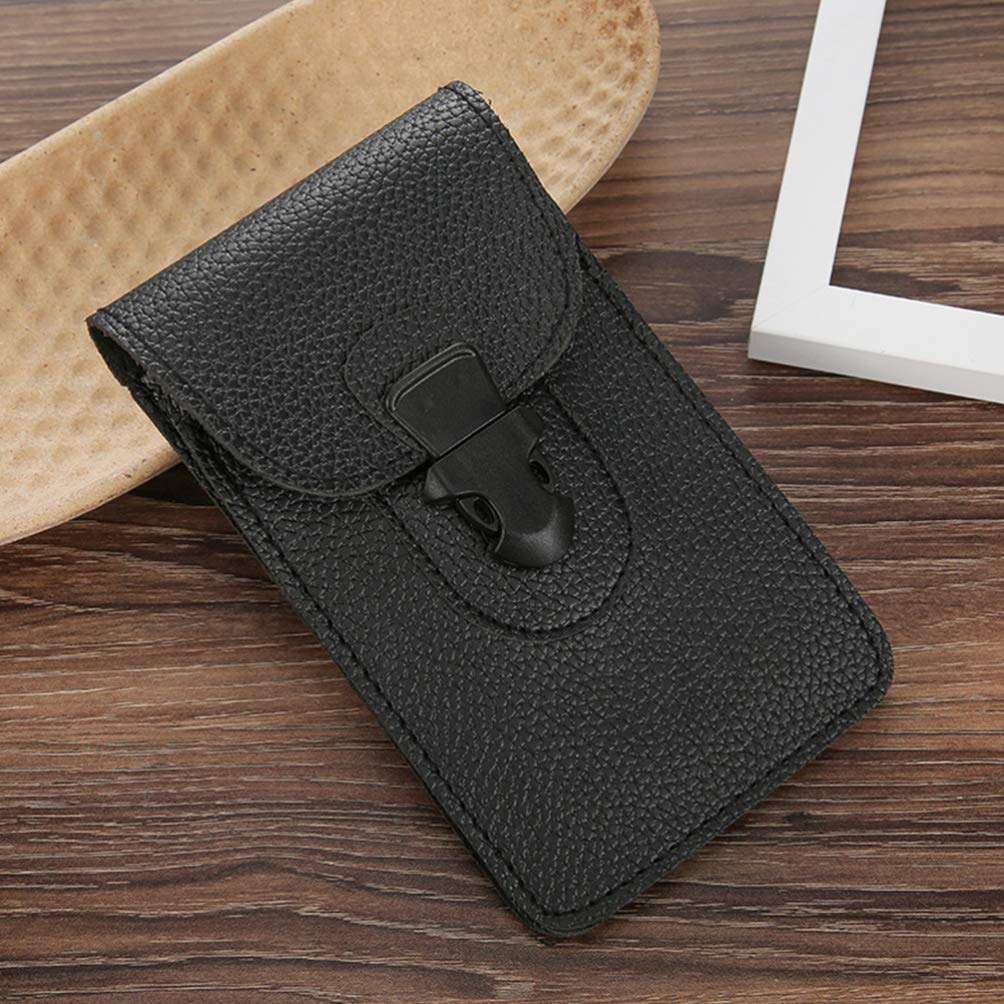 VALICLUD Mens Belt Mens Belts Pu Leather Cell Phone Case Belt and Lighter Pouch for Men Women Case Black Mens Belt Mens Belts 4