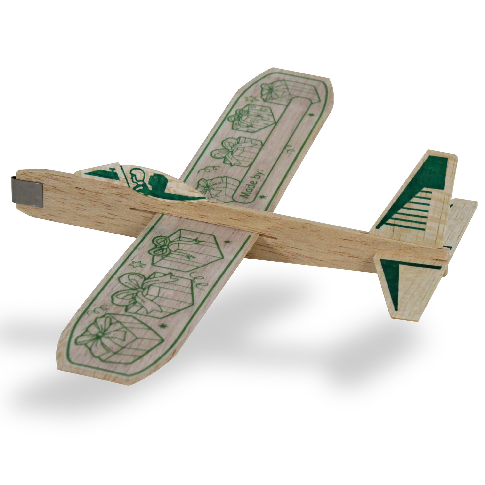 Guillow's 12" Balsa Glider Planes: Happy Birthday - 6 Pack Bundle - Flying Airplane Building Kit, Assemble & Decorate Wooden Gliders, Party Craft Kids Ages 8+