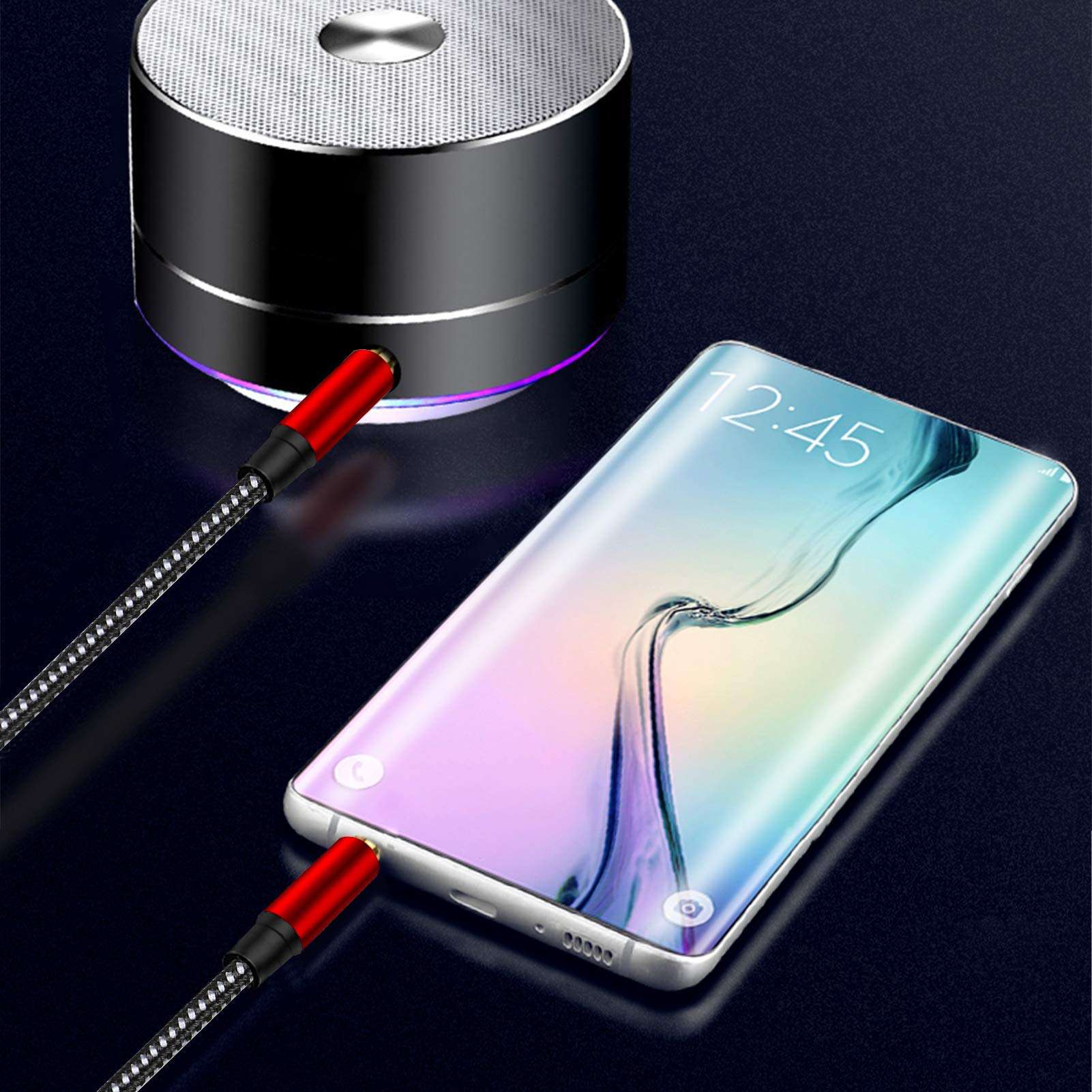 3.5mm Long AUX Audio Cable10M,NeeKeons Male to Male Audio Cable Nylon Braided Stereo Aux Cable/Auxiliary Cable/Aux Cord for PS4,Phone, Tablets, Headphones, Headset, PC, Laptop and More (10m/30ft) 4