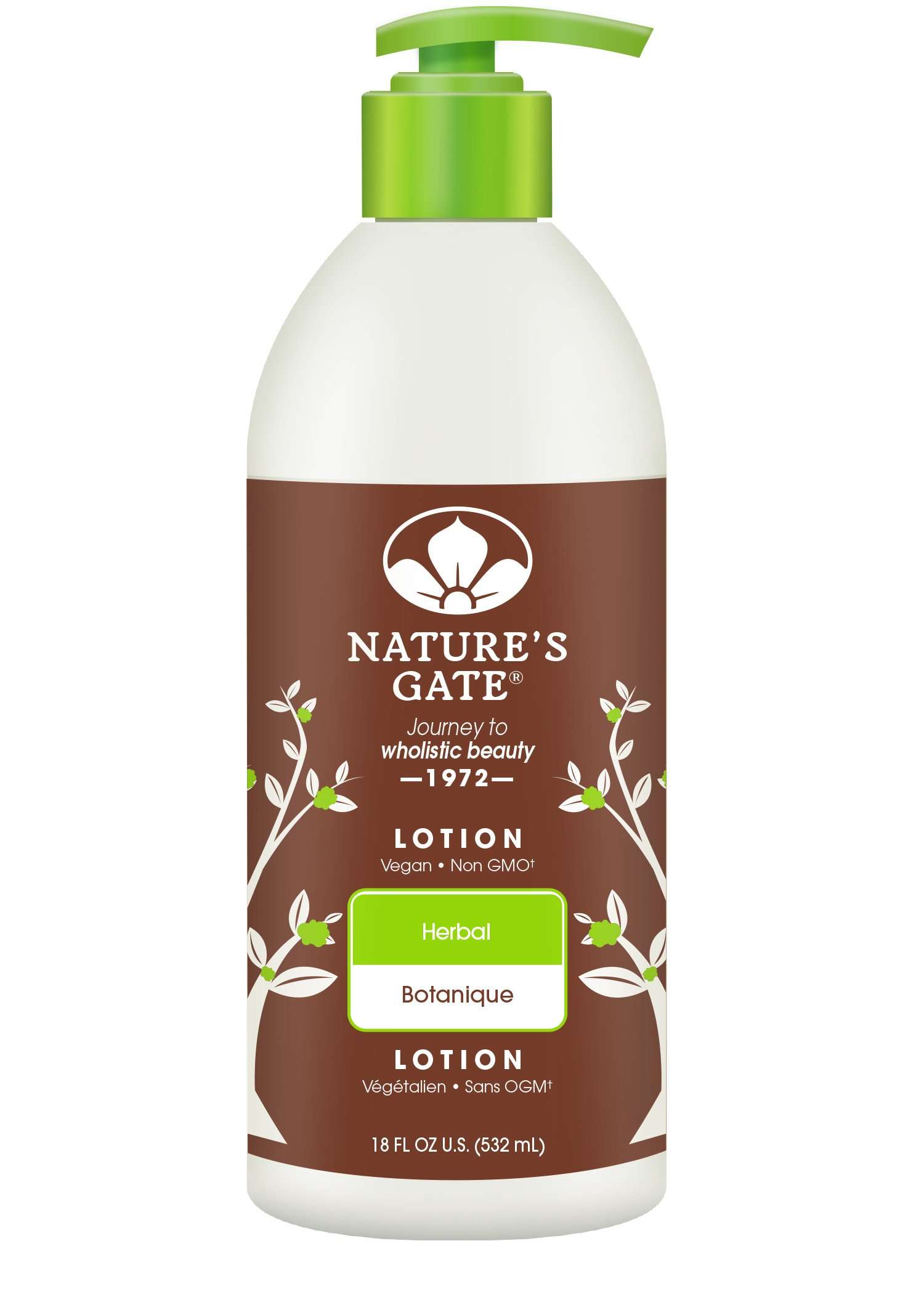 Nature's Gate Lotion, Herbal Moisturizing, 18 Ounce (Pack of 3) (532 ml)