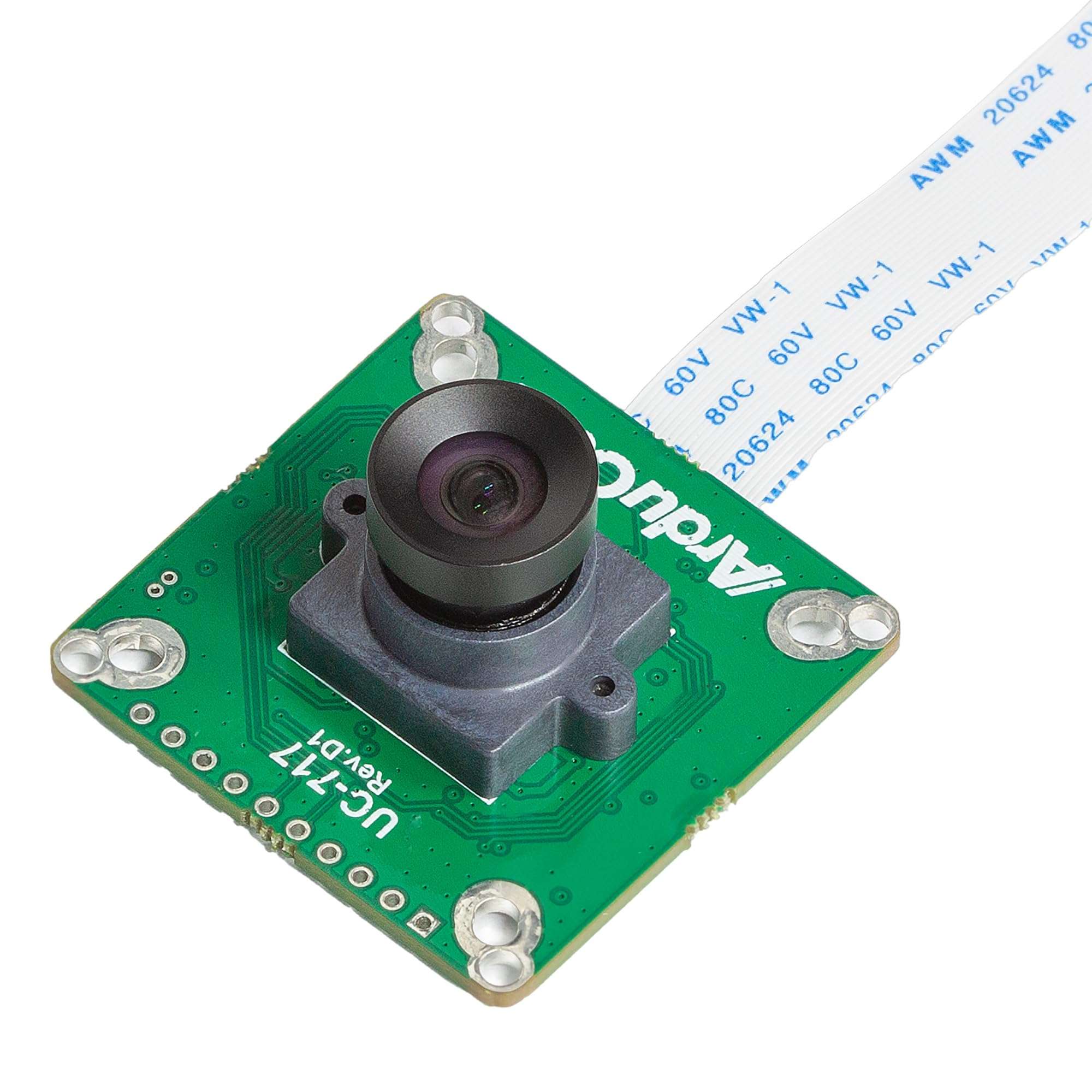 Arducam for Raspberry Pi Global Shutter Camera Module, 1.58MP IMX296 Mono Pi Camera with 96°(D) M12 Lens, 1440×1080@60fps High Speed Camera for Raspberry Pi 5, 4, 3, Pi Zero 2 W 1