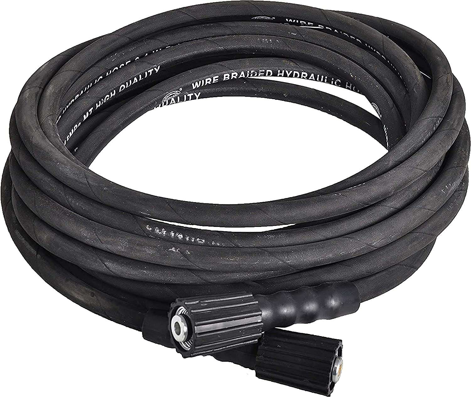 Pressure Washer Hose Pipe Upto 2500 PSI Heavy Duty Black Molded Pipe (10) 5