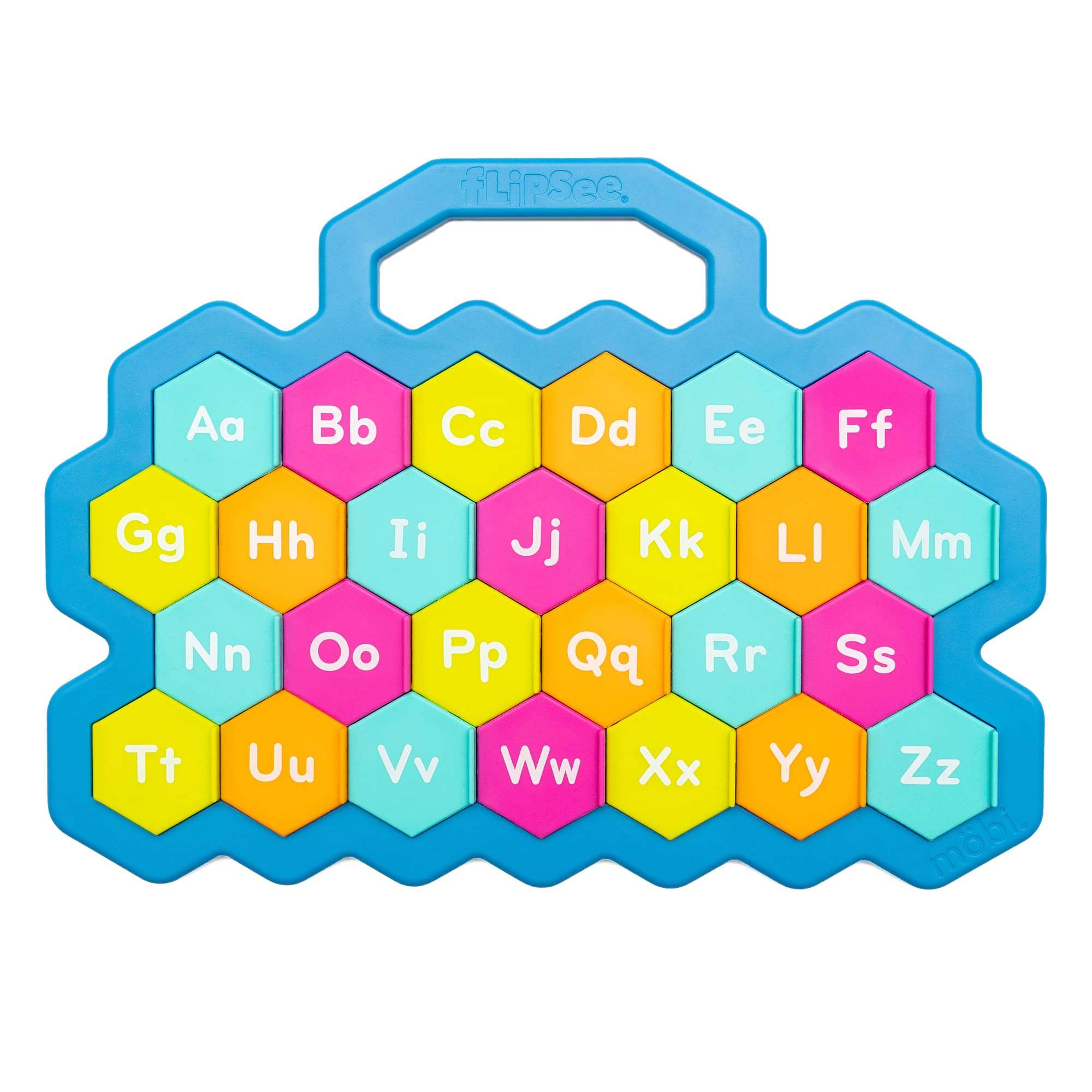 Mobi Flipsee Alphabet Learning Toy - Flip n' Fun Alphabet Board, ABC Montessori Game for Kids, Colorful Letter Tiles Learning Activity, for Ages 12 Months and Up - Pack of 1 4