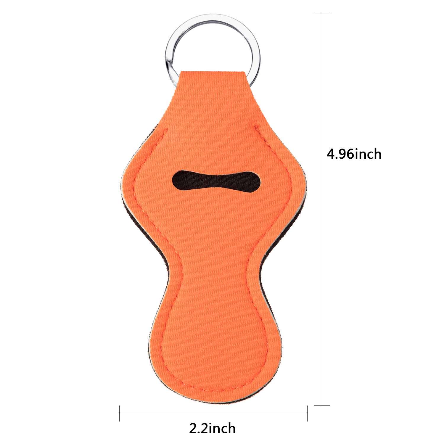 Lipstick Balm Holder Keychain Chapstick Key Chain Holder Different Vibrant Prints (16 Pieces, Style C) 4