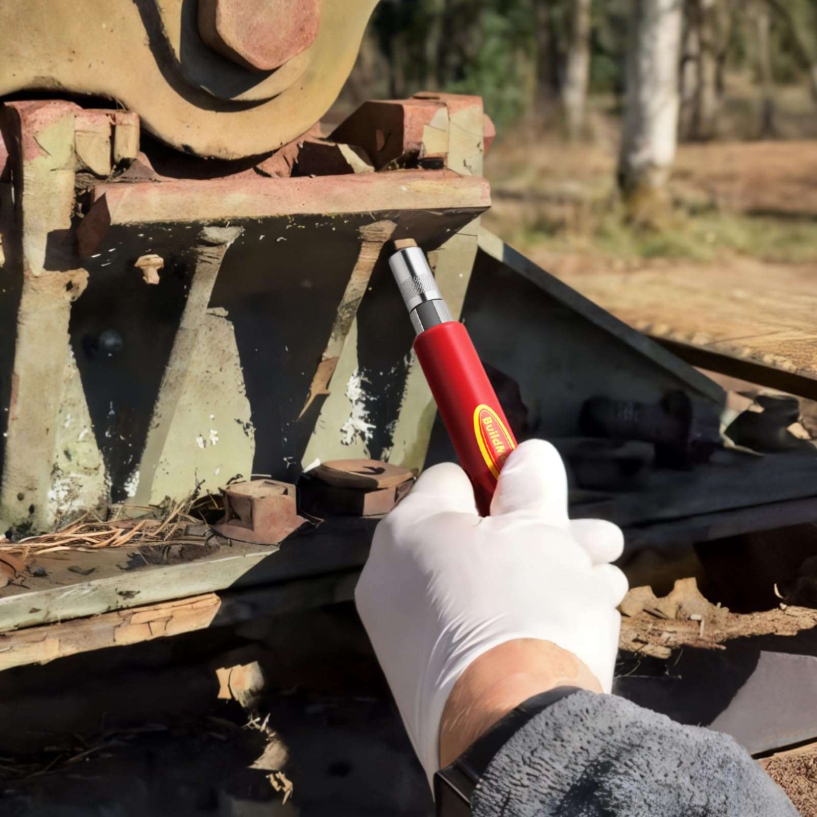 Grease Fitting Cleaning Tool -Grease Zerk Cleaner, Zerk Fitting Cleaning Tool, Remove Old Dried Grease from Fittings, Pins, Shafts, Bushings, and Joints (Red) 3