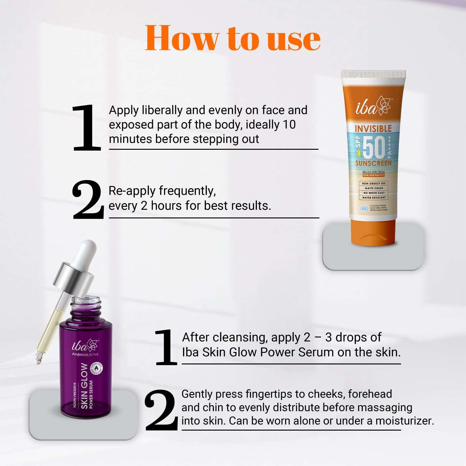 Iba Summer Special Skin Care Combo Vitamin C Serum 30ml + Matte Finish Sunscreen 100g | For Radiant Skin with Brighten Skin Tones and Sun Spots | Halal Certified & Vegan 4