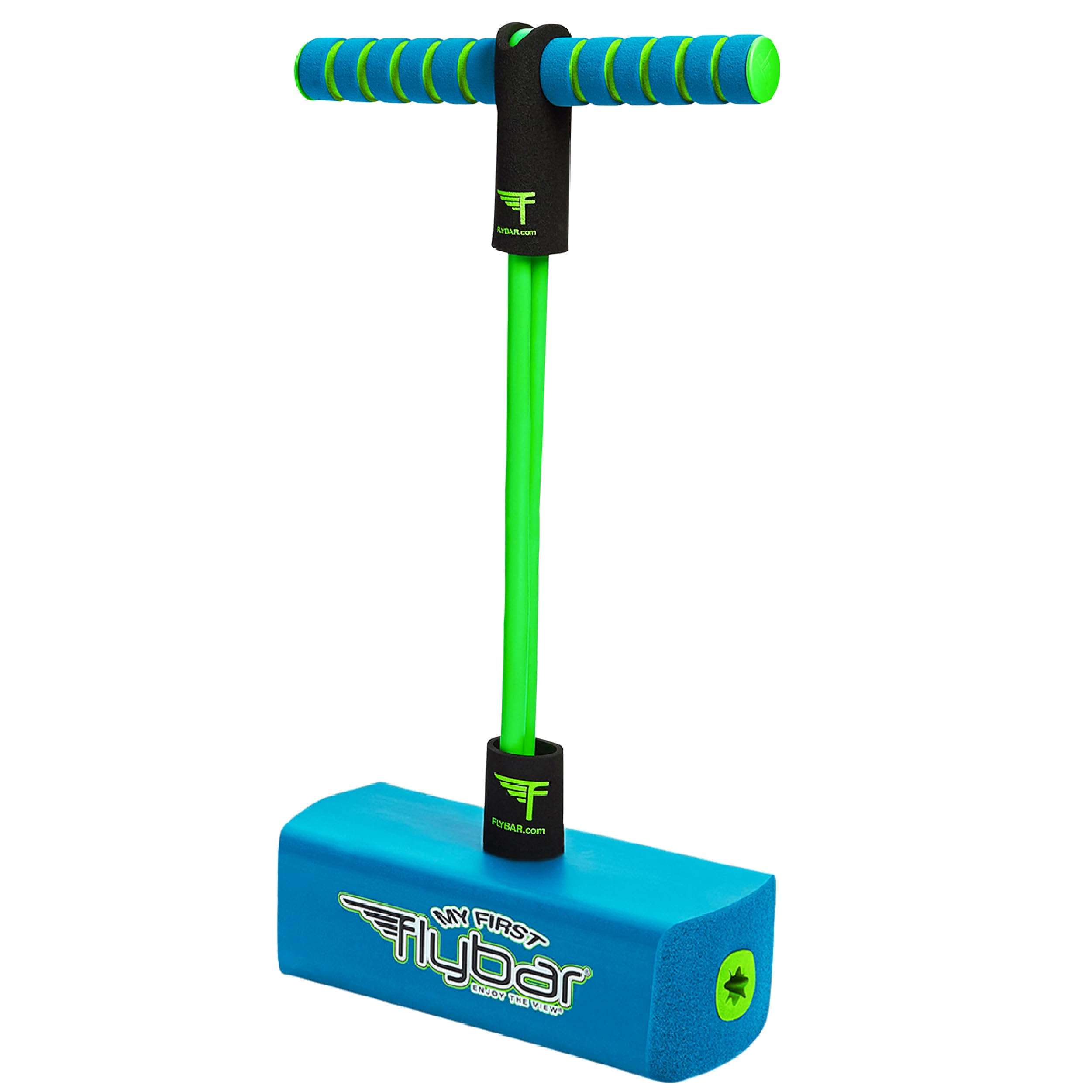 Flybar My First Foam Pogo Jumper for Kids Fun and Safe Pogo Stick, Durable Foam and Bungee Jumper for Ages 3 and up Toddler Toys, Supports up to 250lbs (Blue) 1