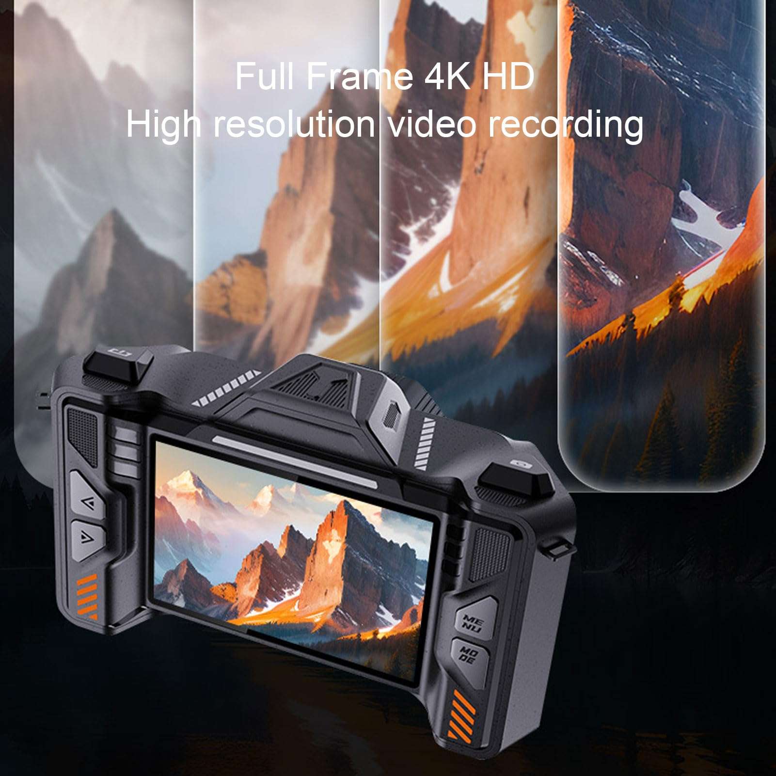 4K Digital Camera, 70MP HD Micro SLR Camera Video Camera with 50X Digital Zoom, 3.5 Inch TFT Screen, 64GB Memory Card, 1/4 Inch Standard Screw Hole for Photography 6