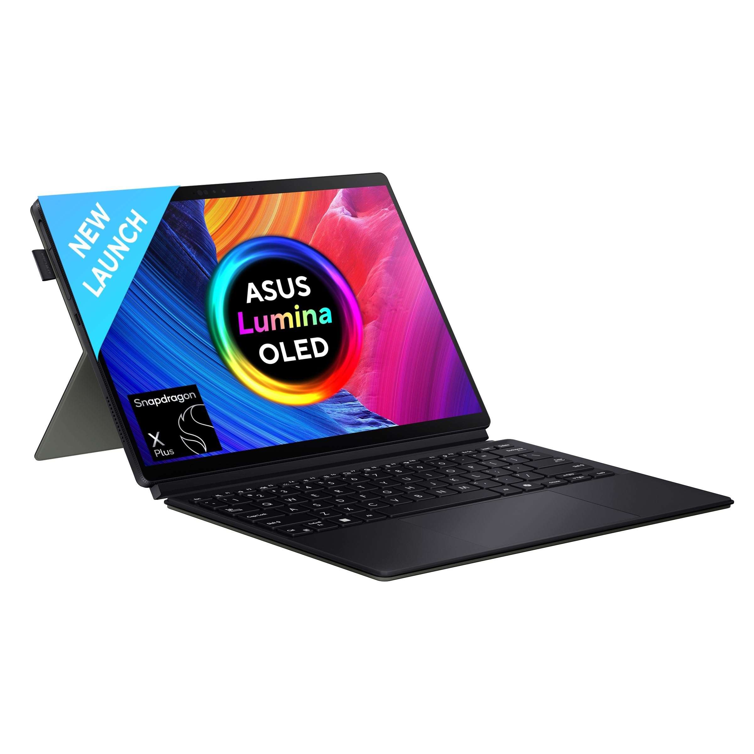 ASUS ProArt PZ13, 3K OLED 16:10 Touch Screen, 60Hz, 400nits, Snapdragon X Plus X1P 42 100,(16GB RAM/1TB SSD/Qualcomm Adreno GPU/Windows 11/Office Home/70WHr Battery/Nano Black/0.85Kg), HT5306QA-LX002W 2