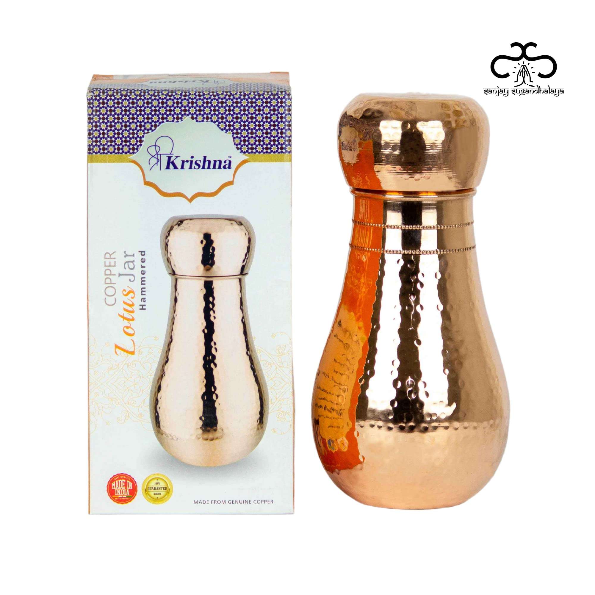 Sanjay Sugandhalaya Pure Copper Tamba Round Pot 4