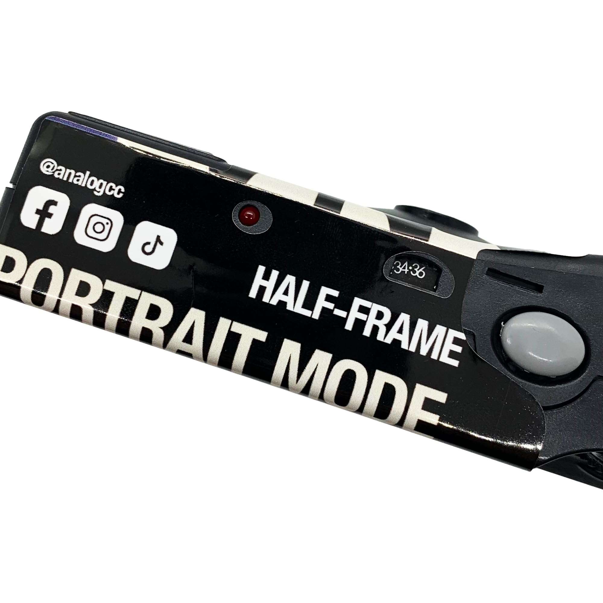 Analog Portrait Mode Disposable Camera w/Flash + Development & Digital Uploads | New Half-Frame 35mm Film Single-Use Camera, 34 Exposures, Pictures Sent to Your Phone 6