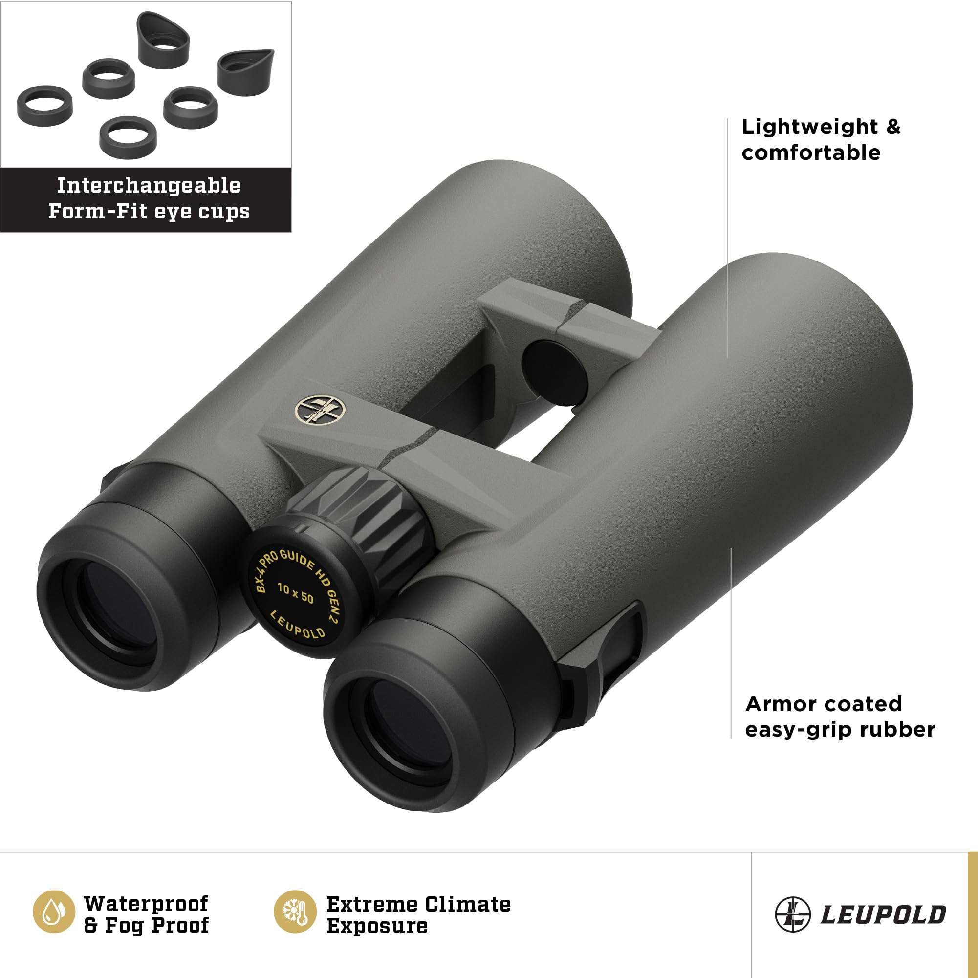 Leupold BX-4 Pro Guide HD Binoculars, 12x50mm Gen 2 (184763) 3